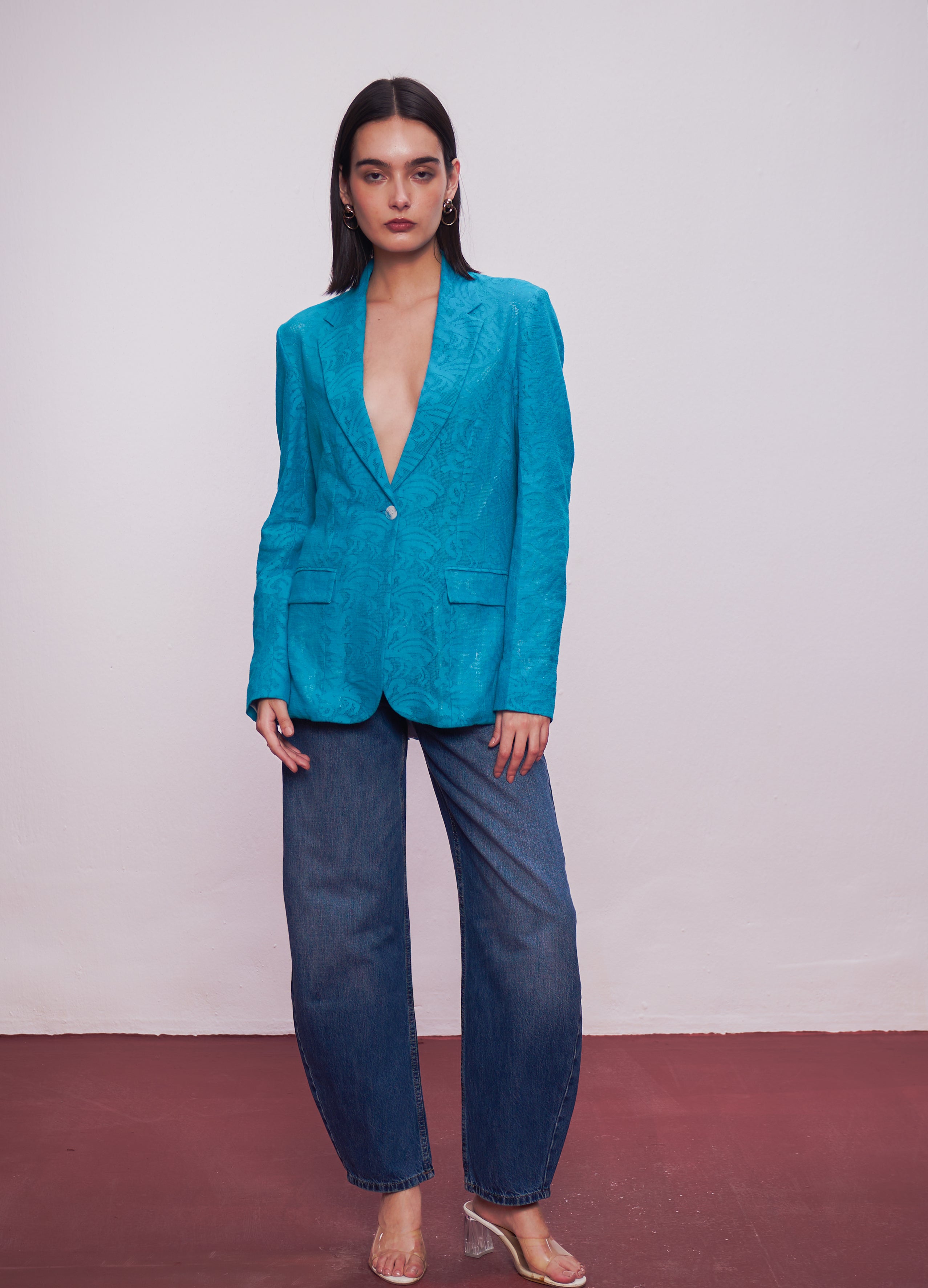 The Azure Grace Lace Blazer