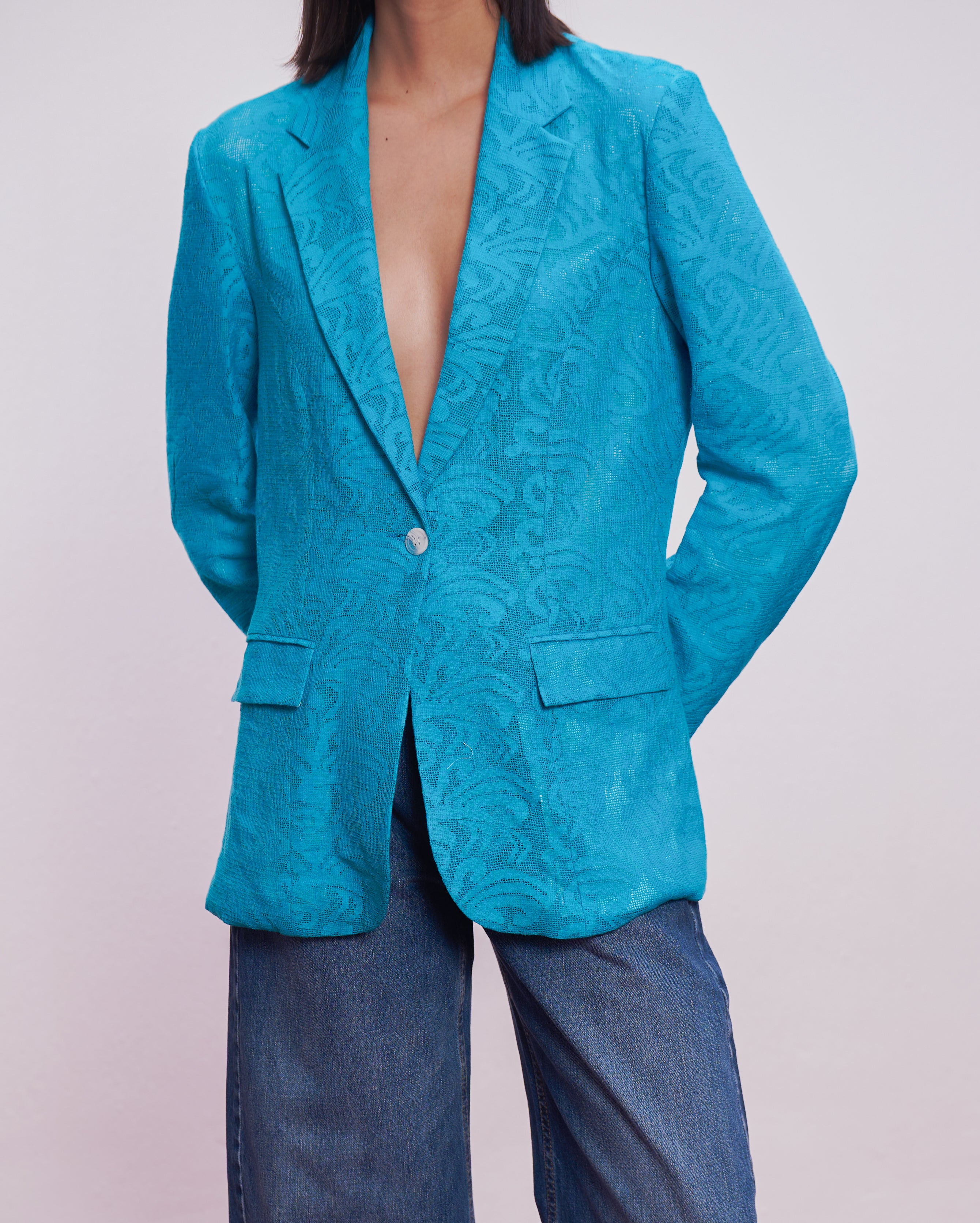 The Azure Grace Lace Blazer