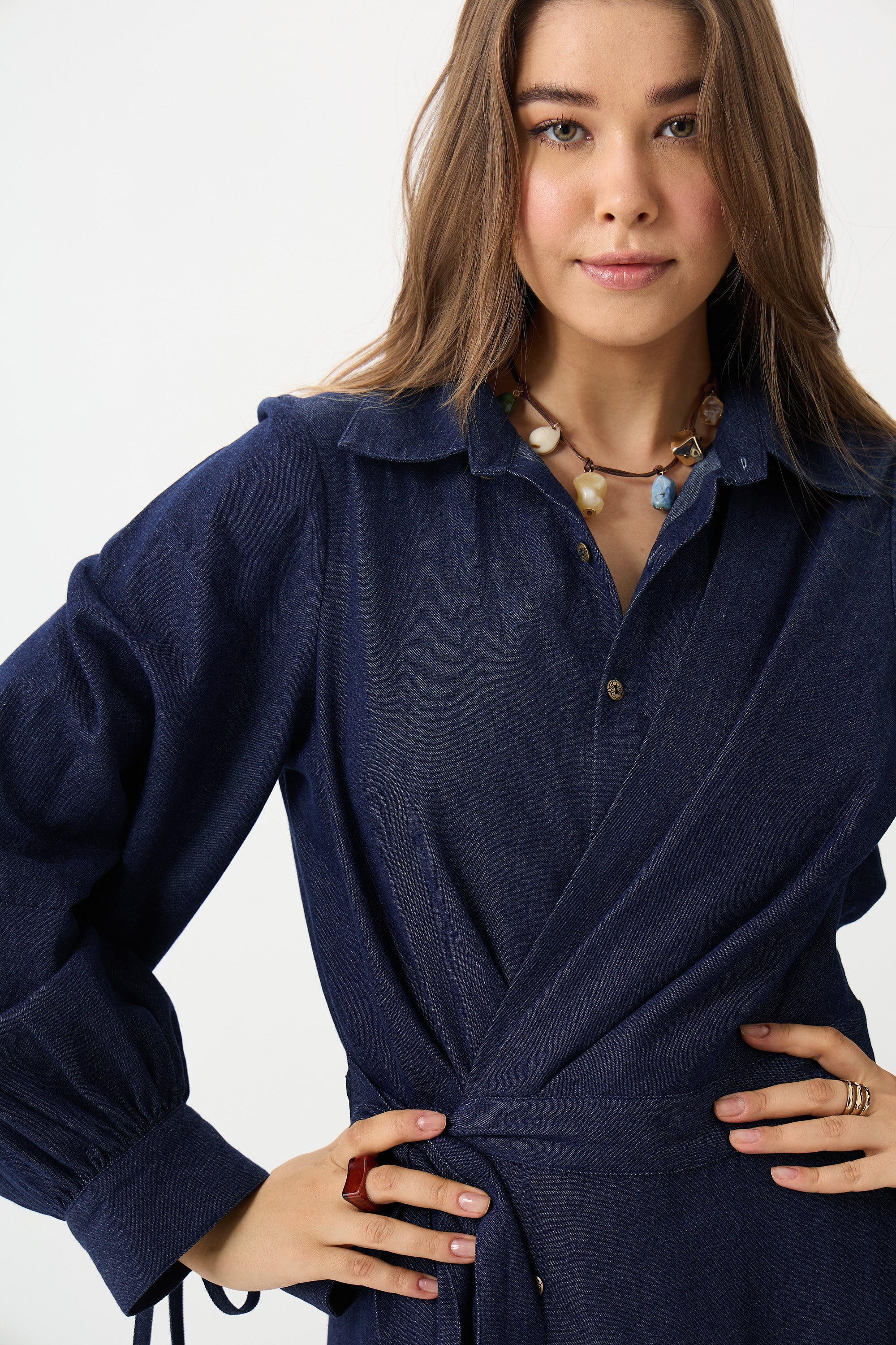 The Denim Wrap Dress