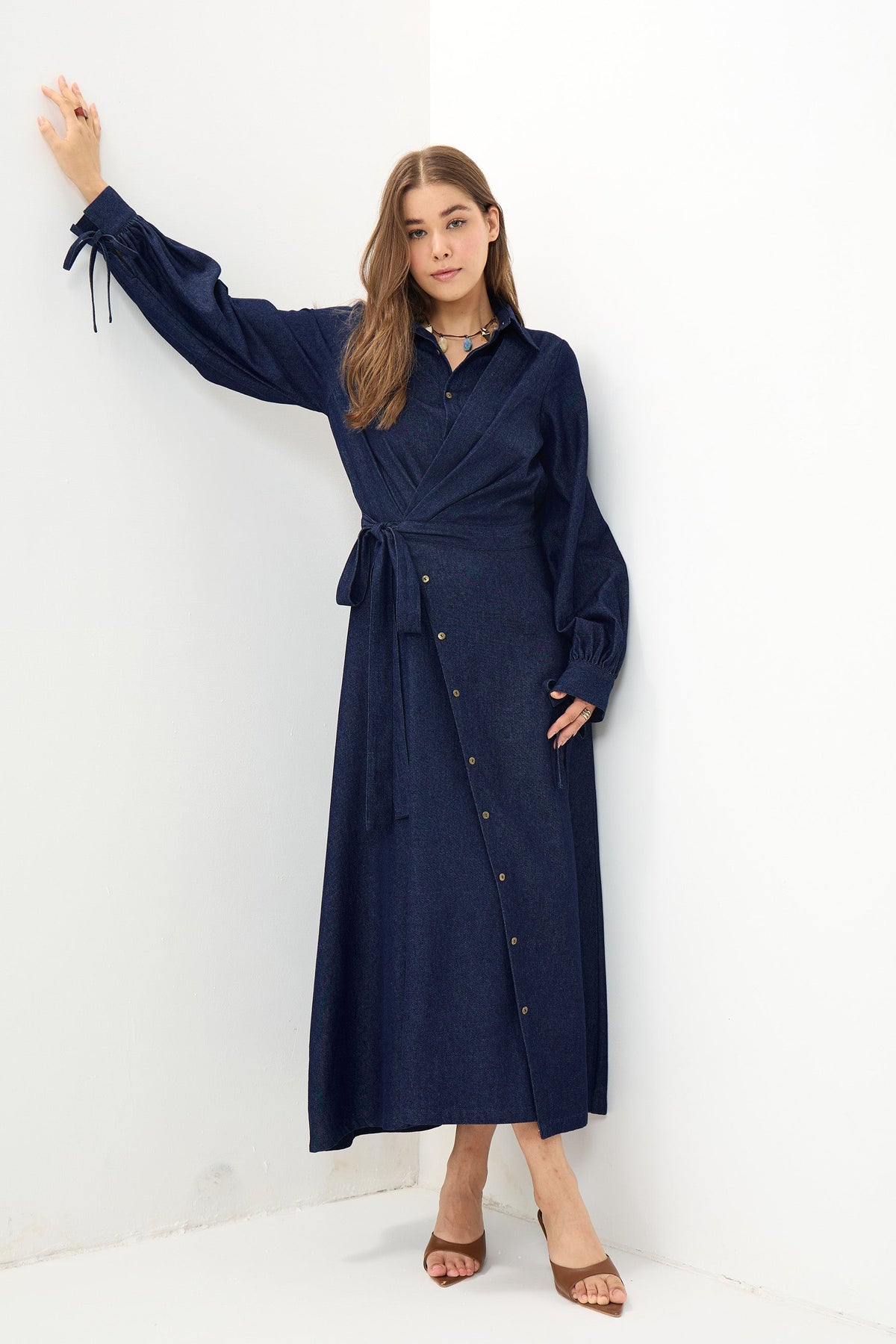 The Denim Wrap Dress