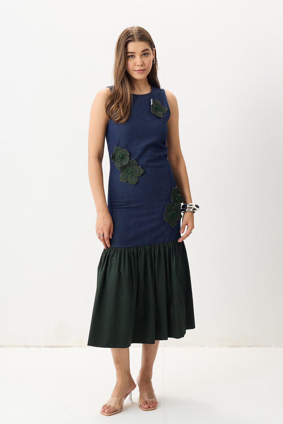 The Wildflower Denim Dress