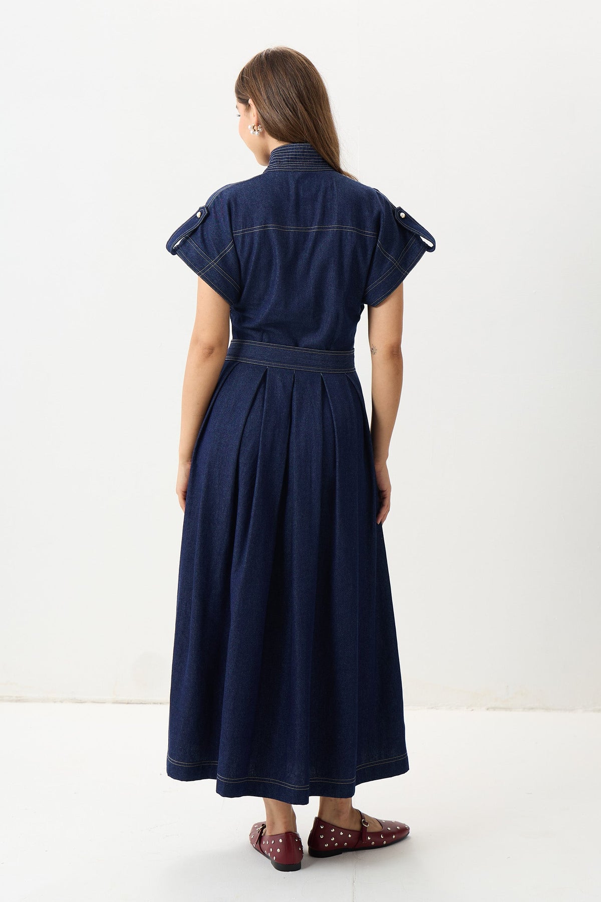 Blue Nocturne Midi Dress