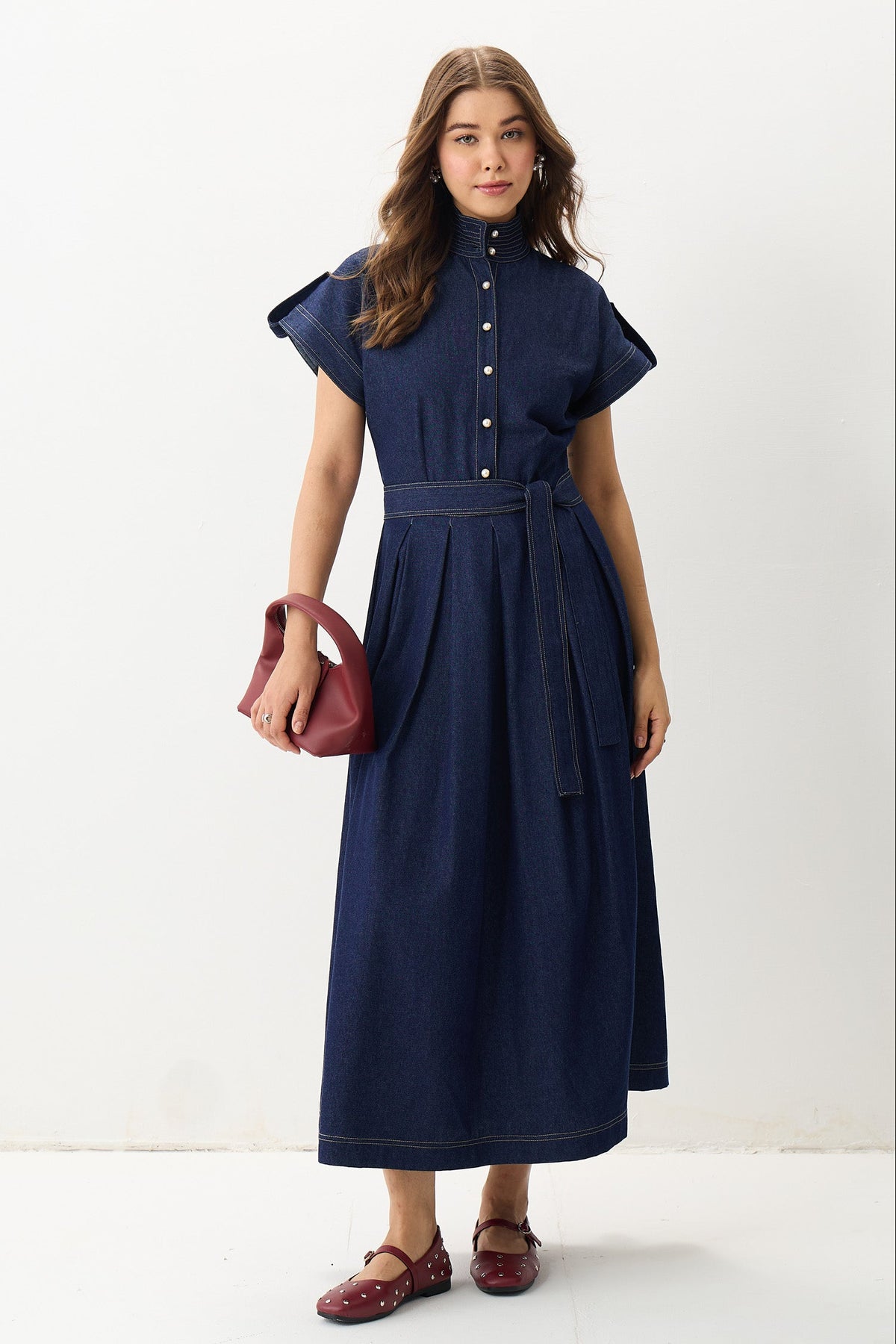 Blue Nocturne Midi Dress