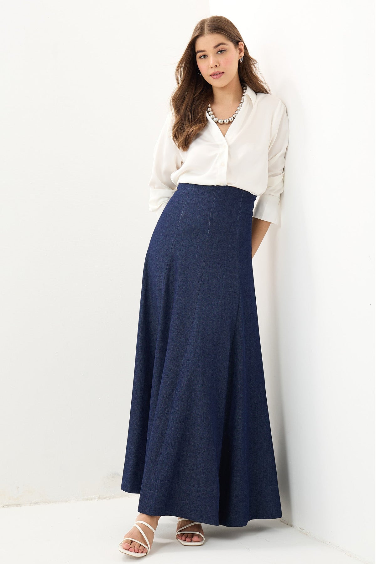 The Indigo Flare Skirt
