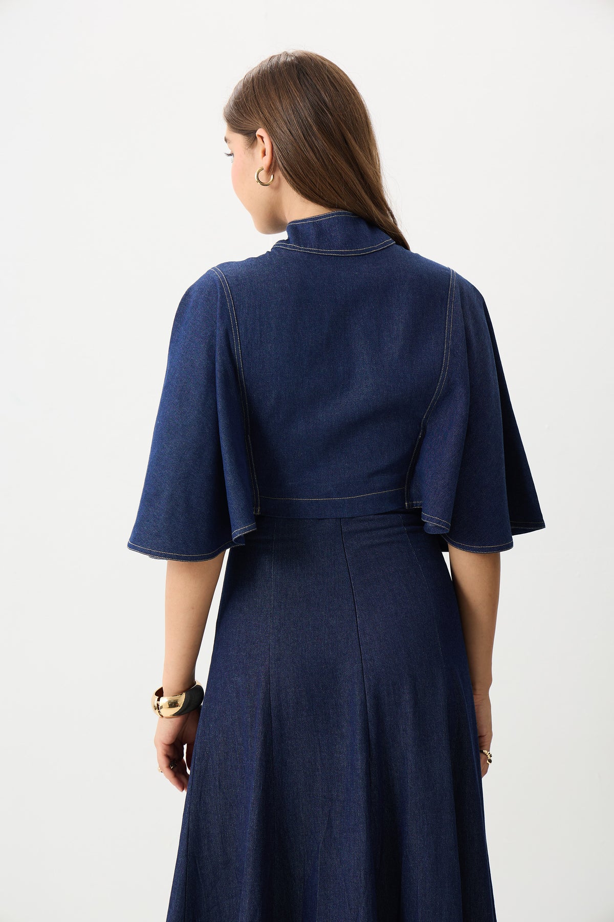 The Indigo Cape Top