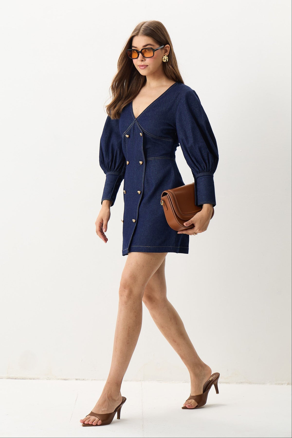 The Heartline Denim Mini