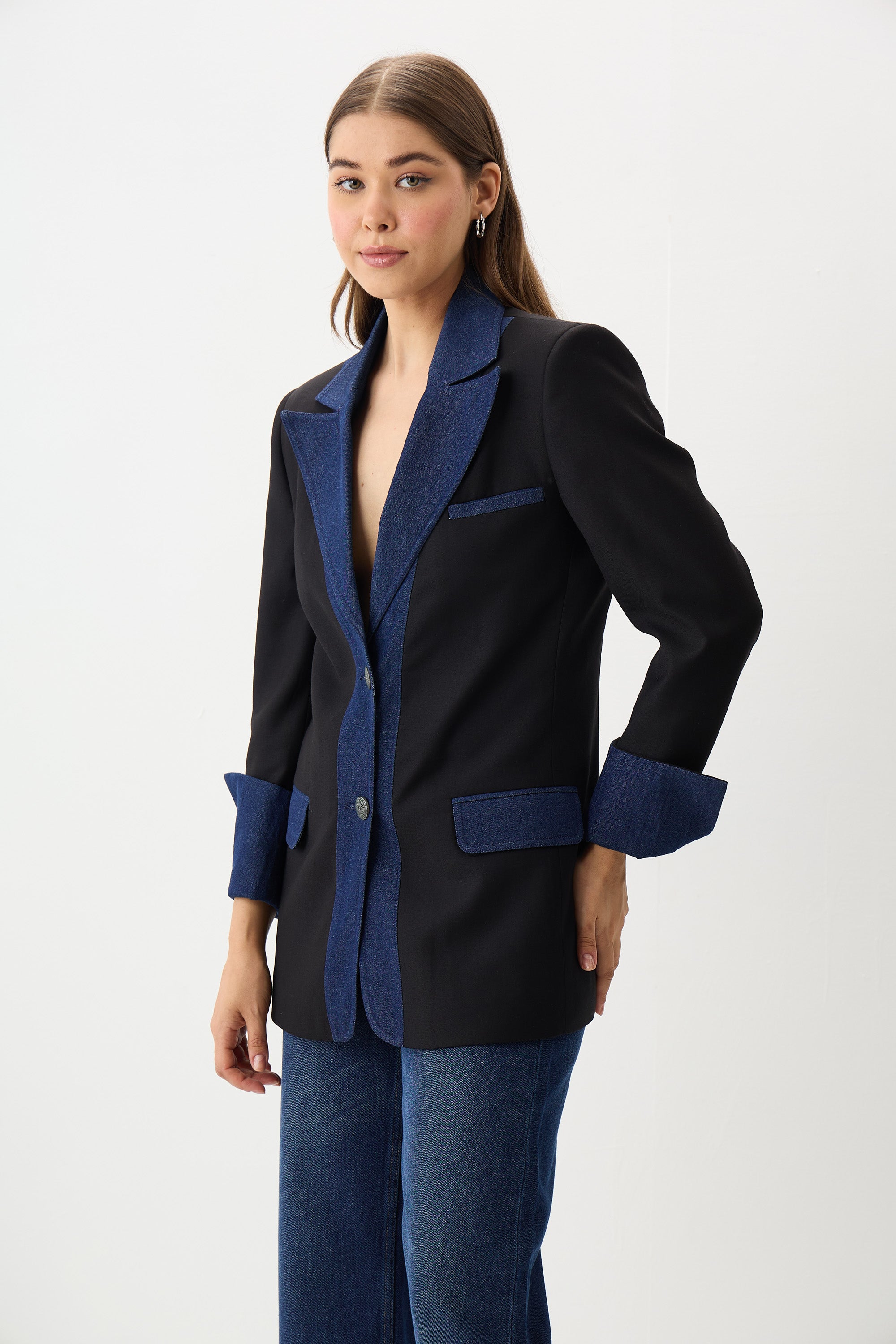 The Midnight Denim Blazer