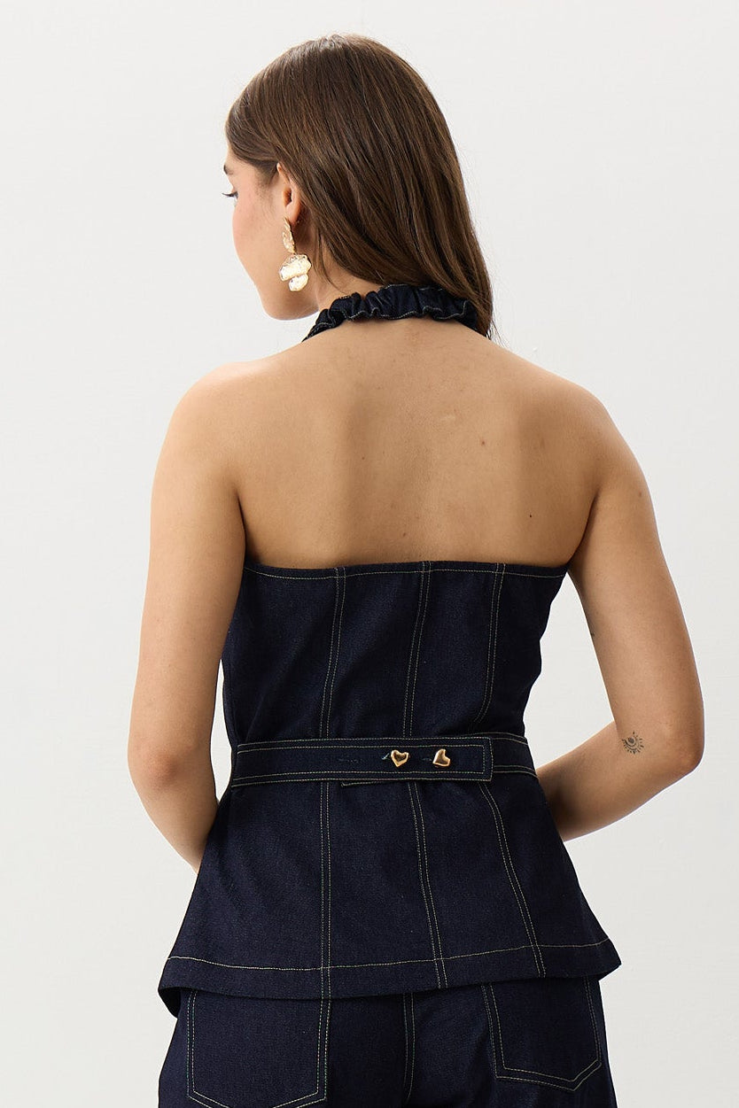 The Milan Denim Top