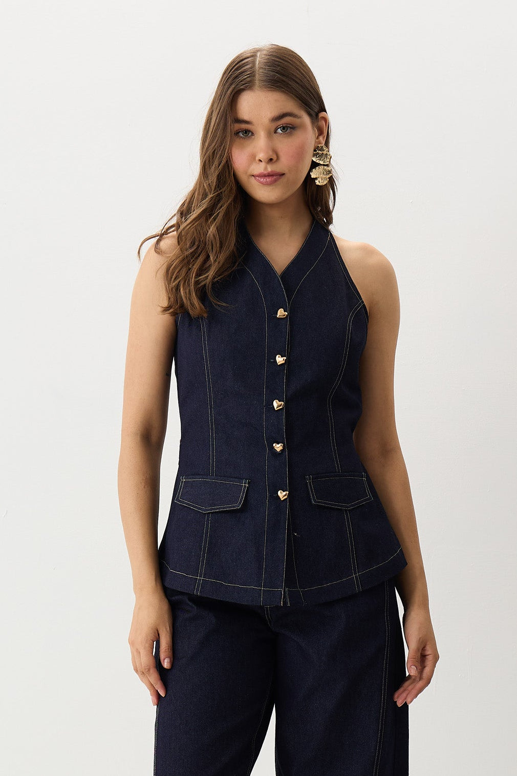 The Milan Denim Top