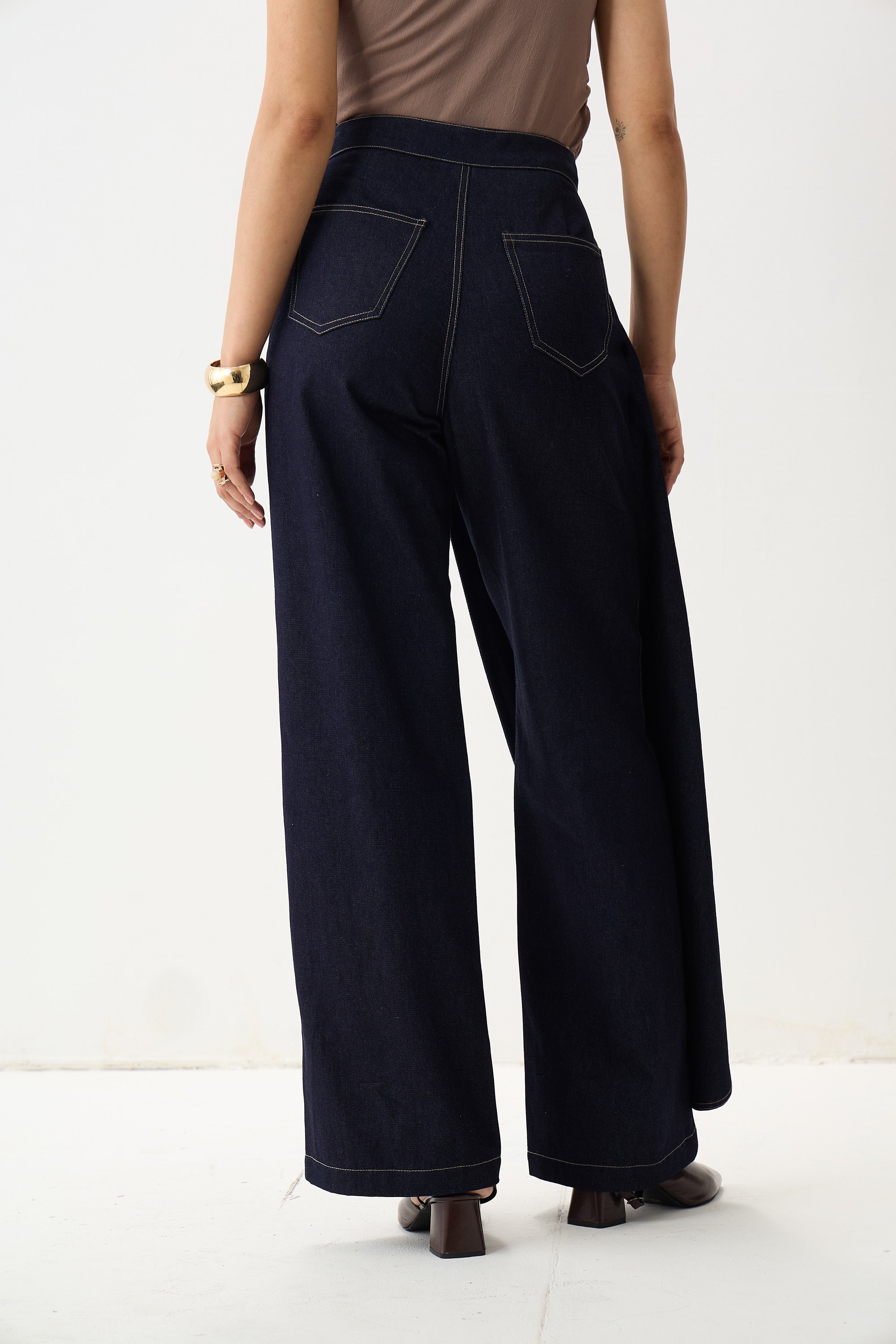 The Sculpted Denim Pant