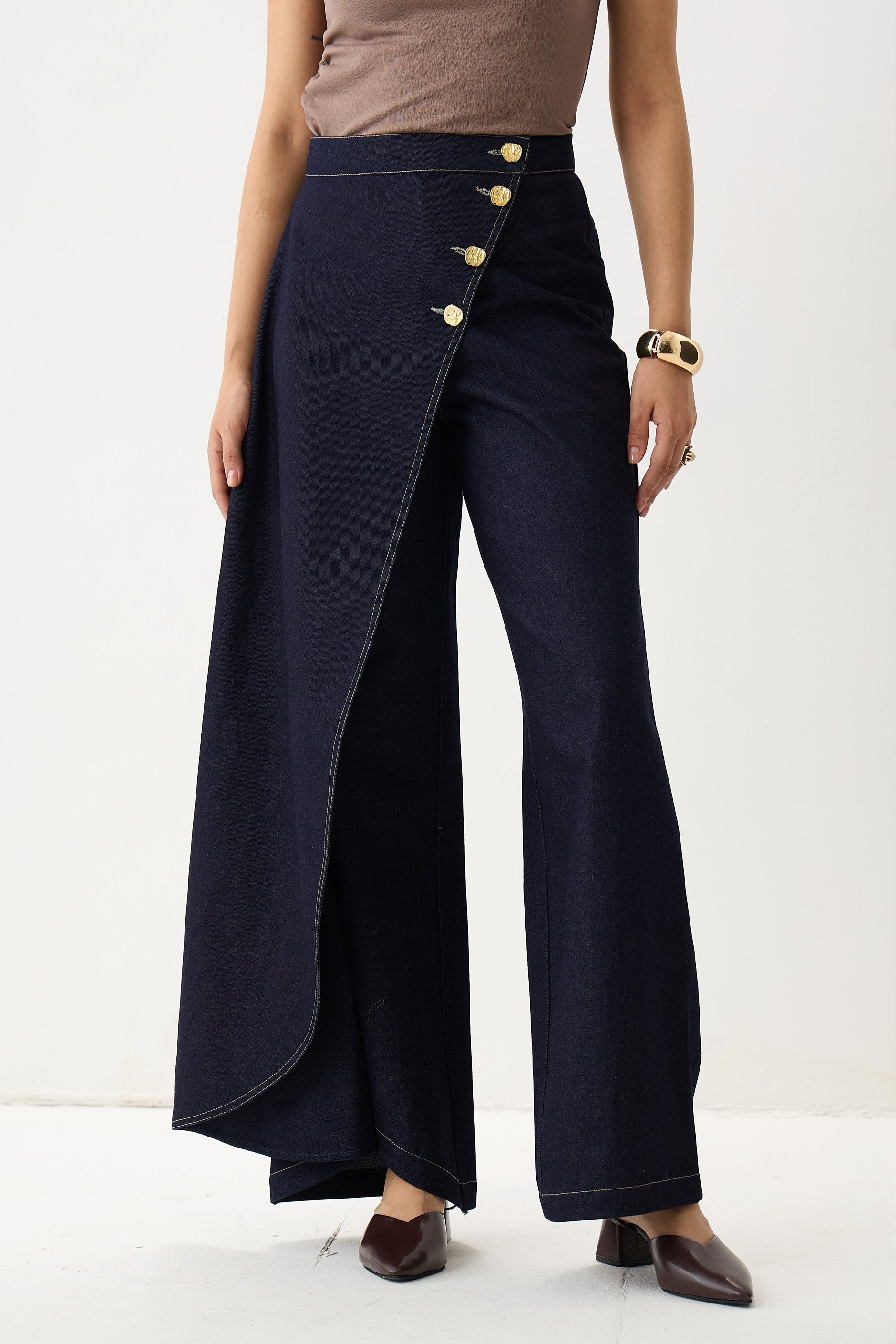 The Sculpted Denim Pant