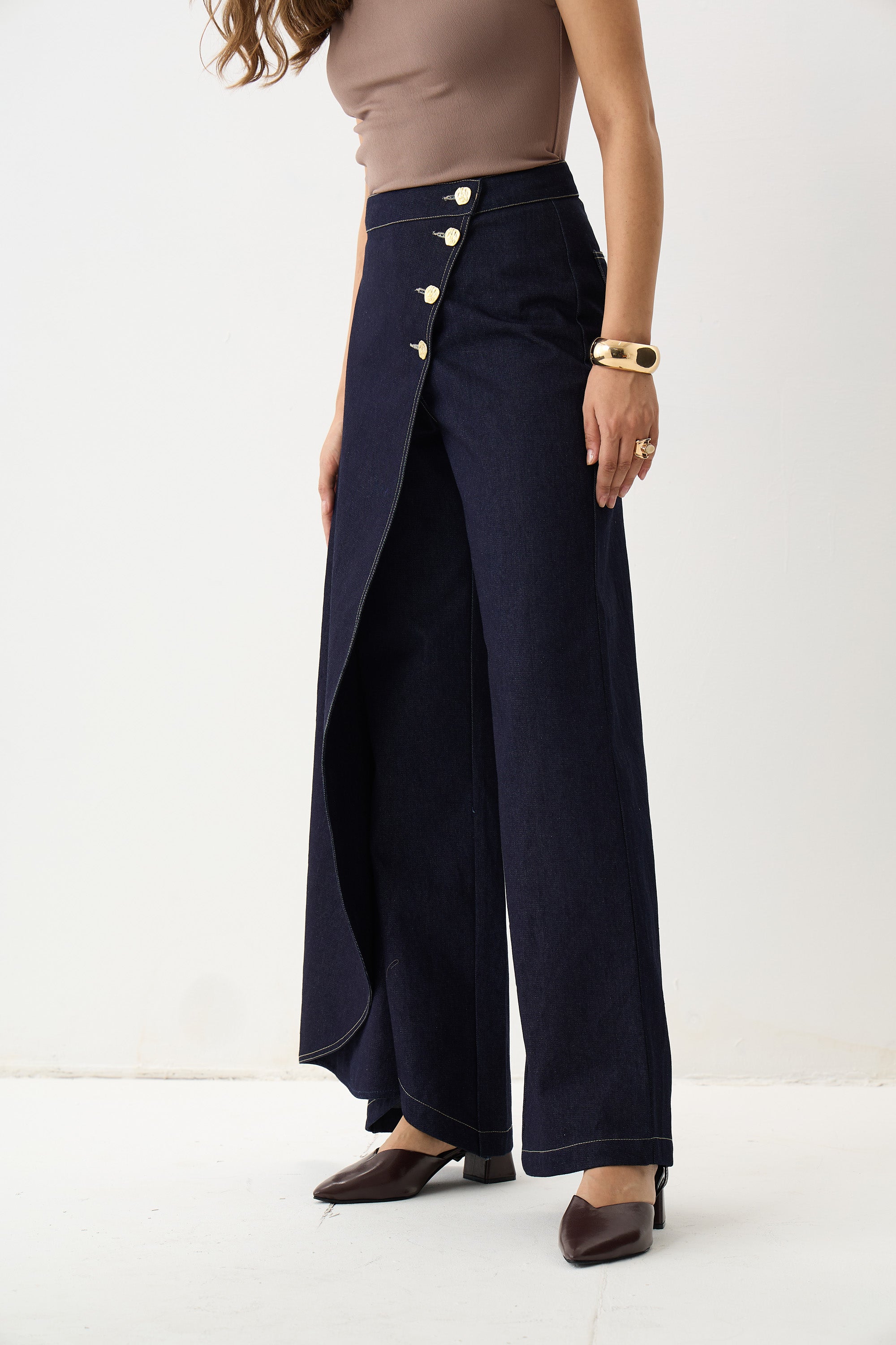 The Sculpted Denim Pant