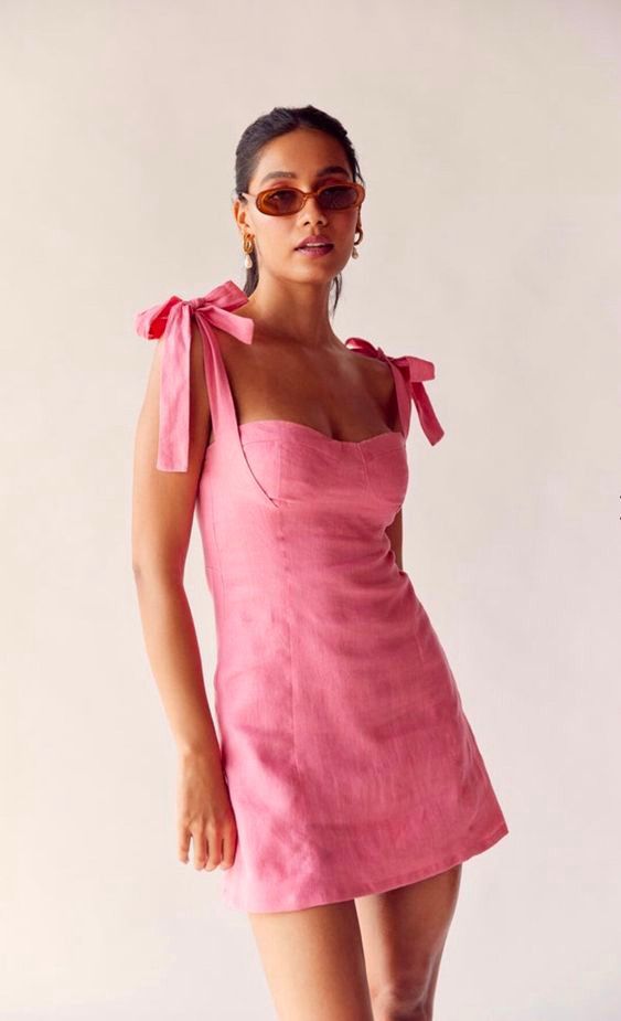 byron mini dress Linen Byron Mini Dress