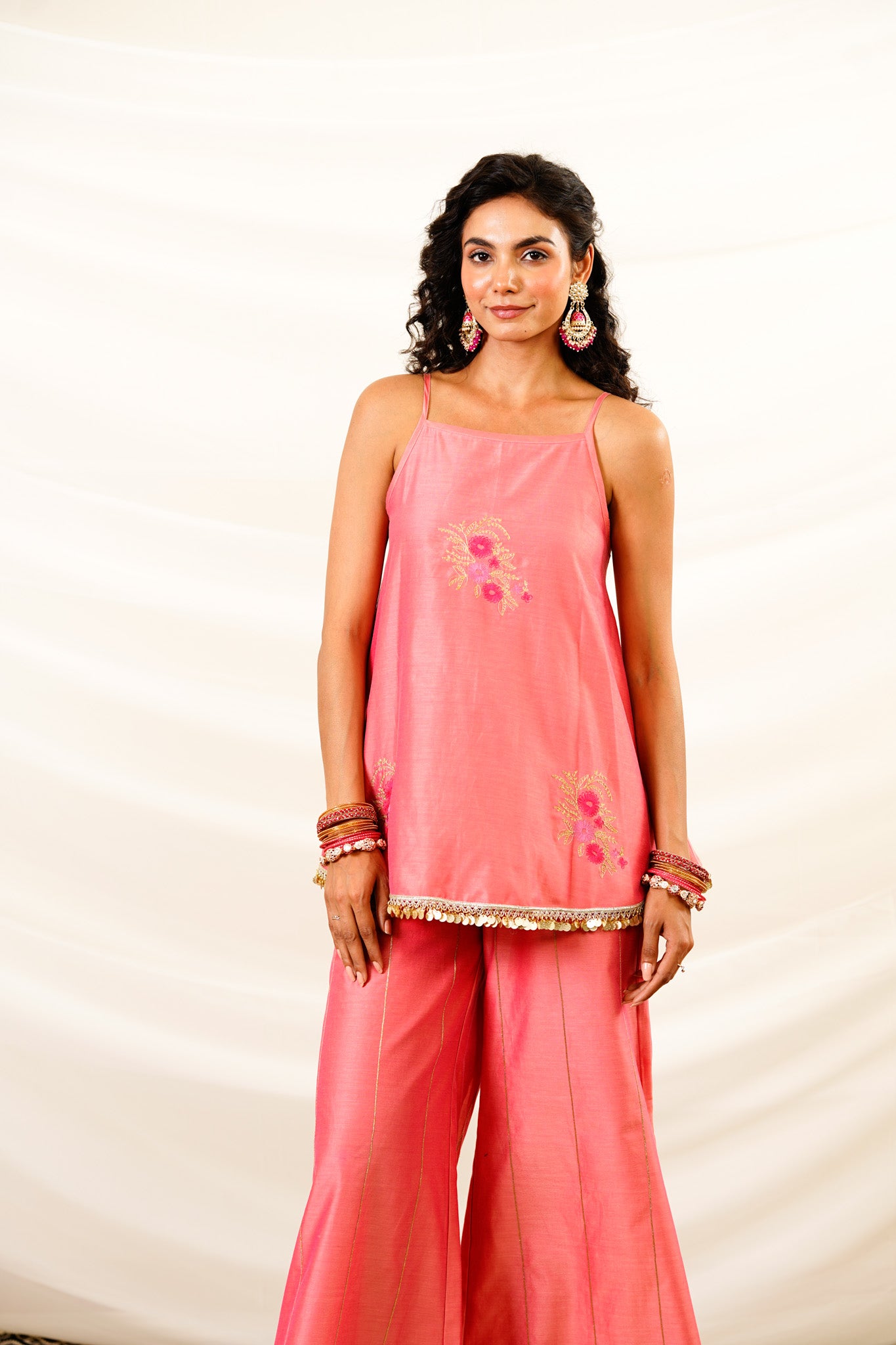 Zari Bloom Kurta Set