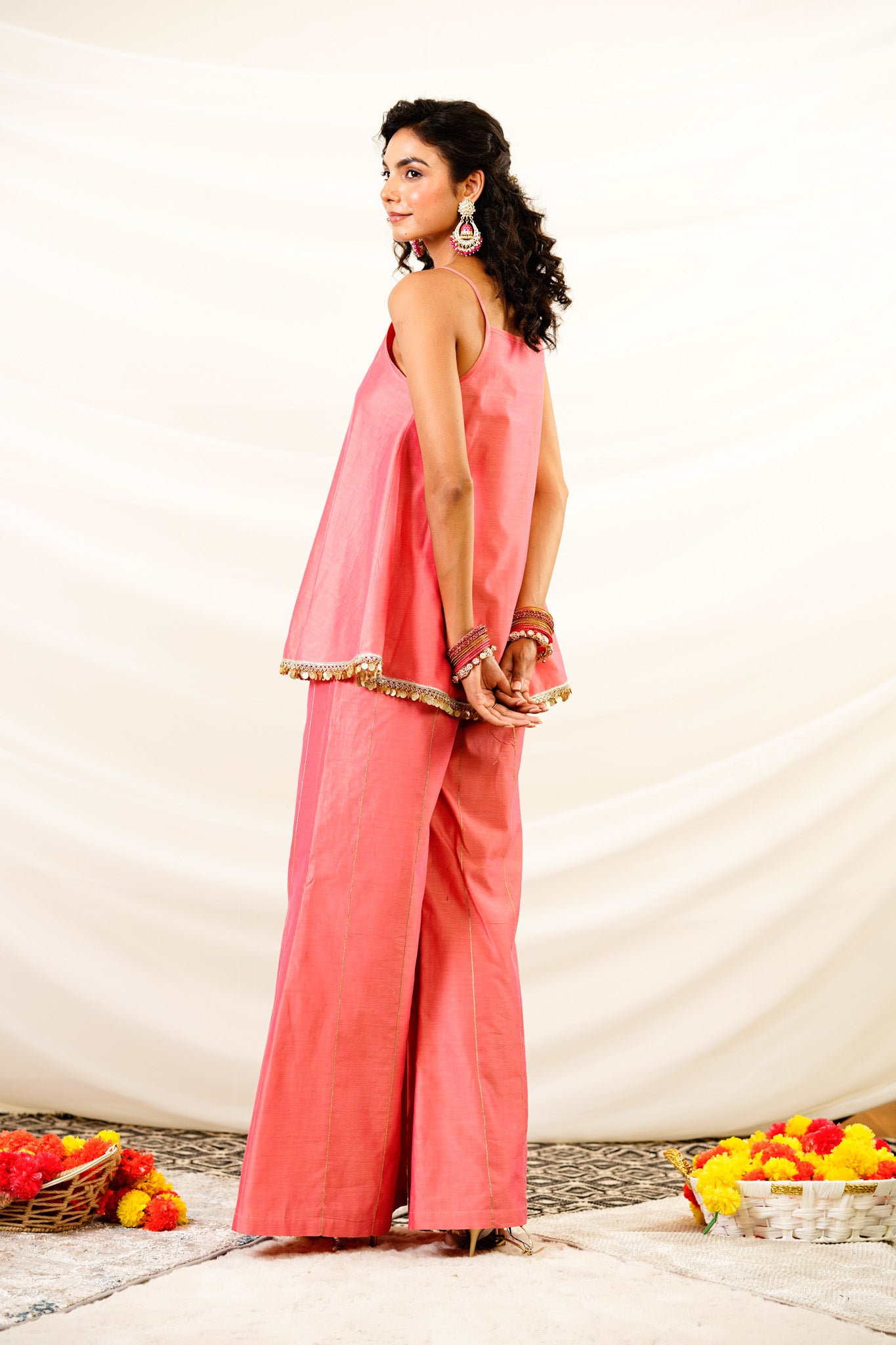 Zari Bloom Kurta Set