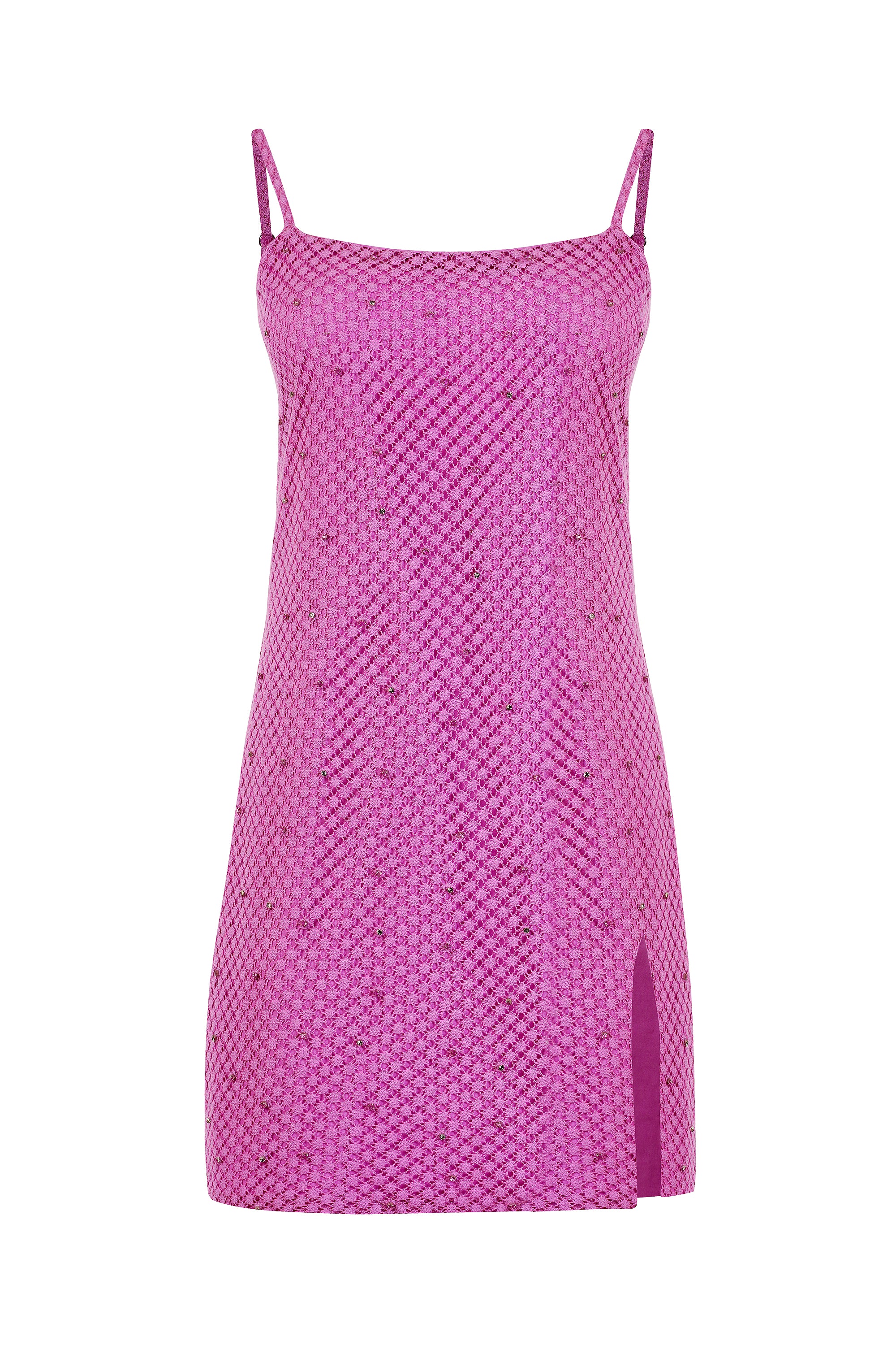 Hand Embroidered Amethyst Elegance Dress