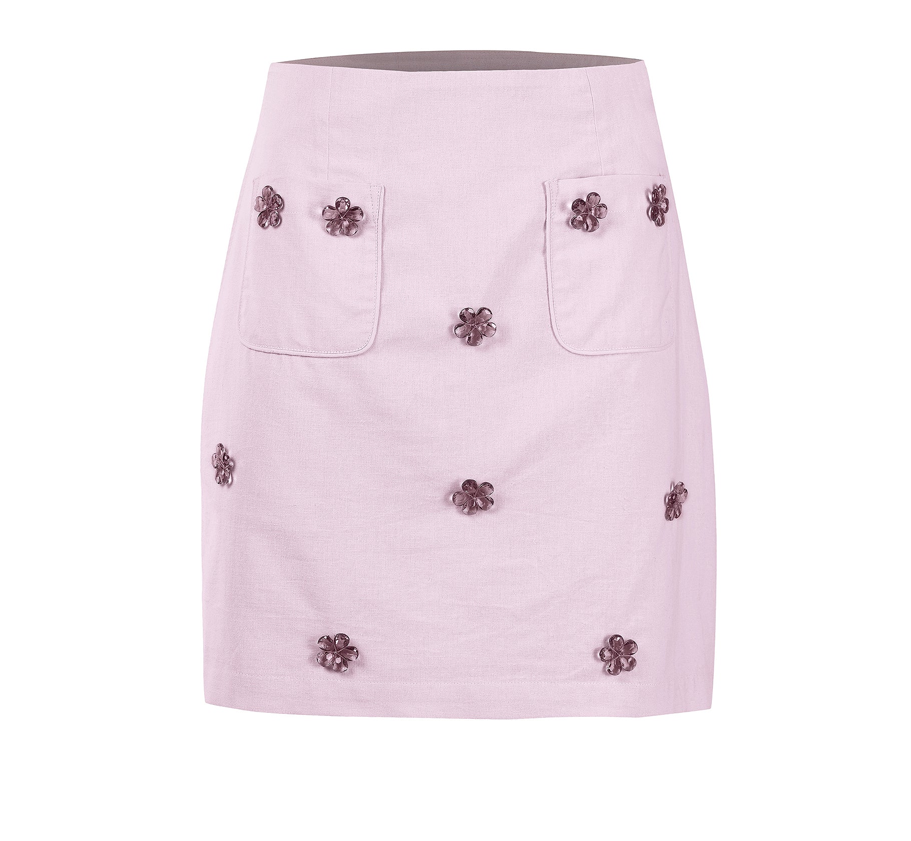 Hand Embroidered Blossom Gem Skirt