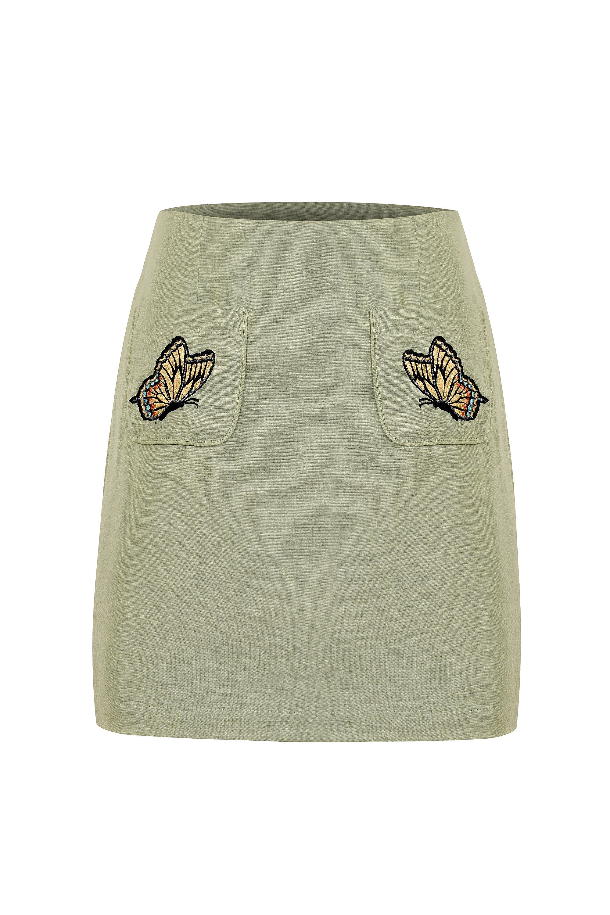 Embroidered Wings of Grace Skirt