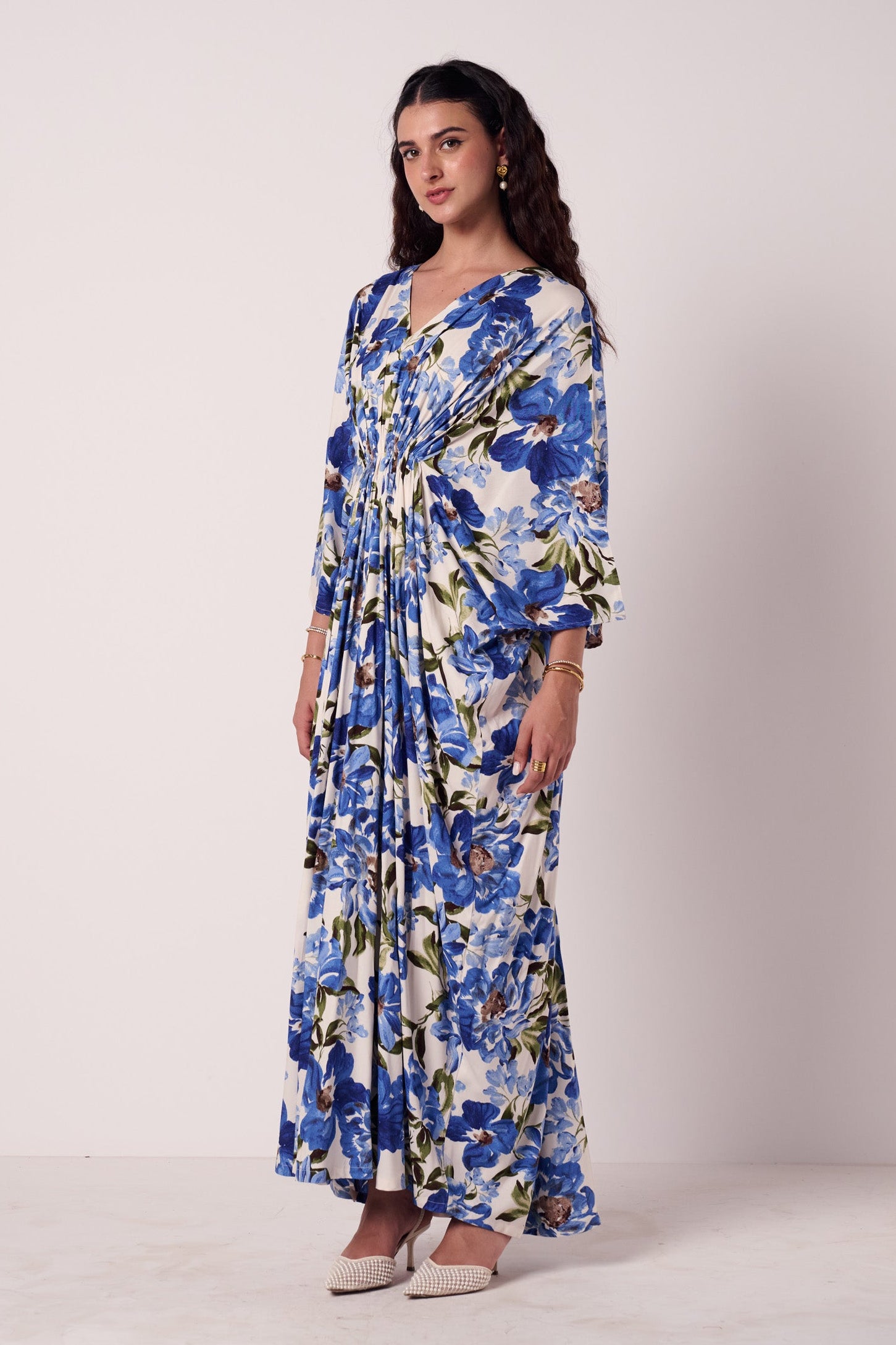 Noor Blue Kaftan Dress