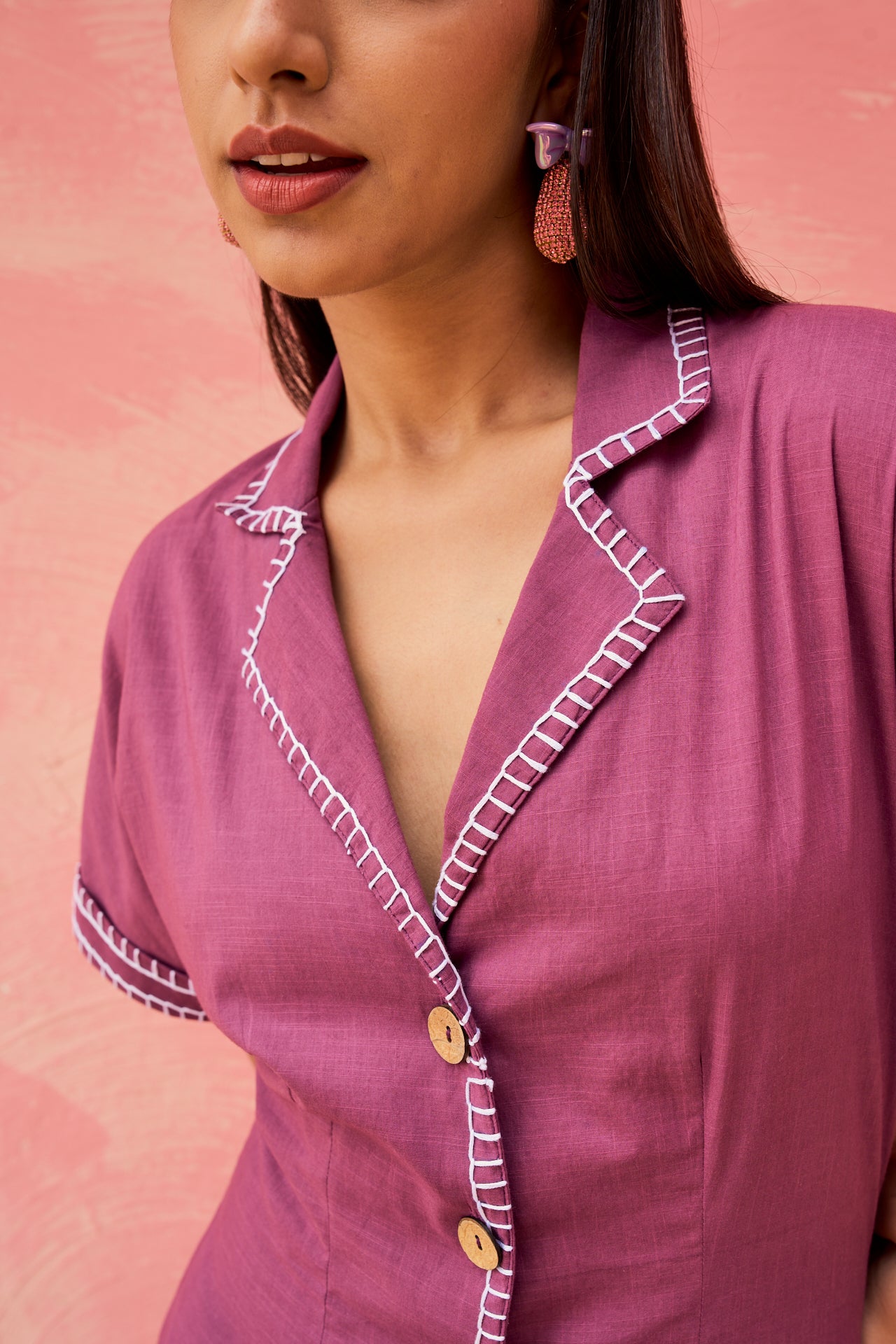 Soleil Hand-Detailed Midi Dress