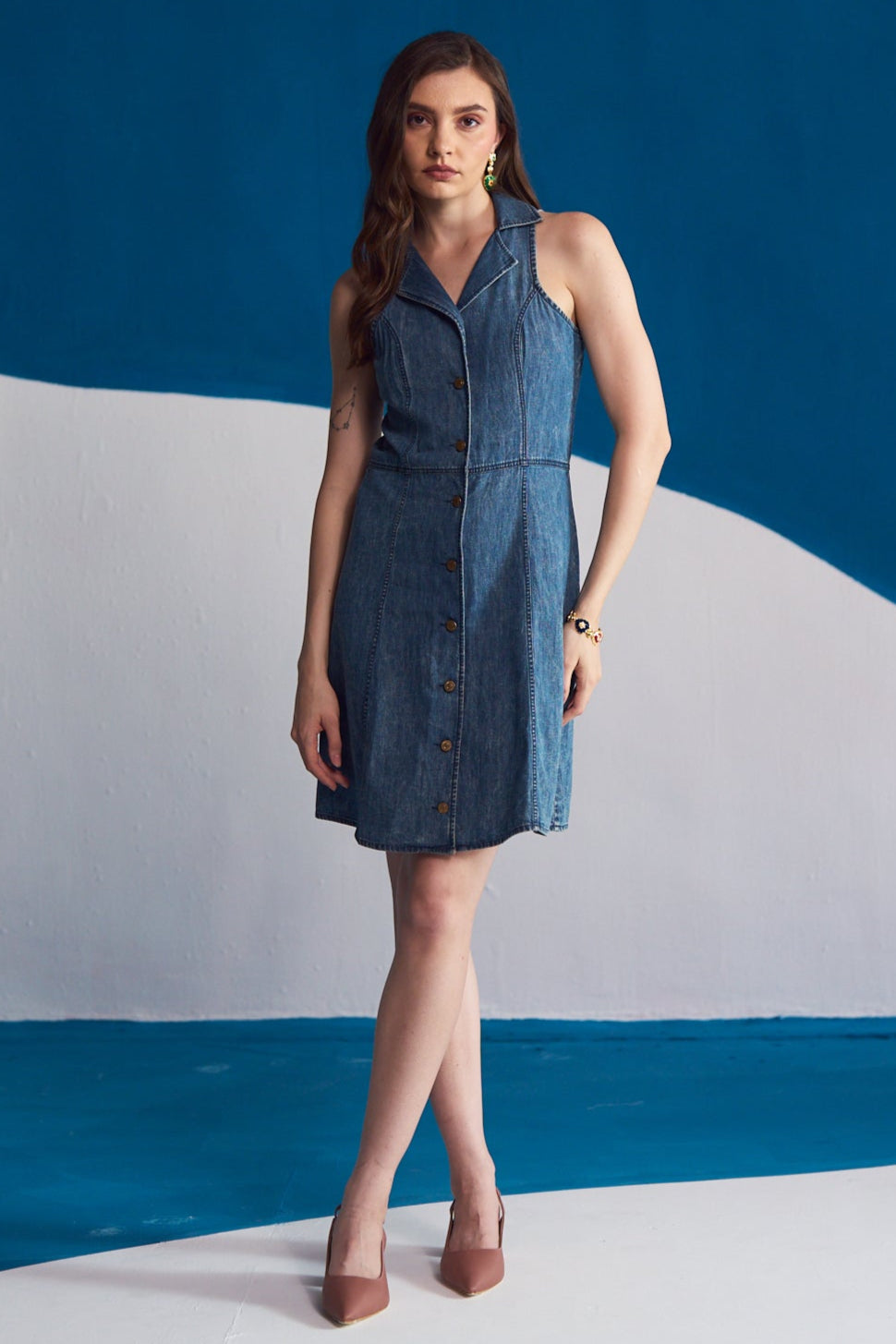 The Riviera Tailored Denim Dress