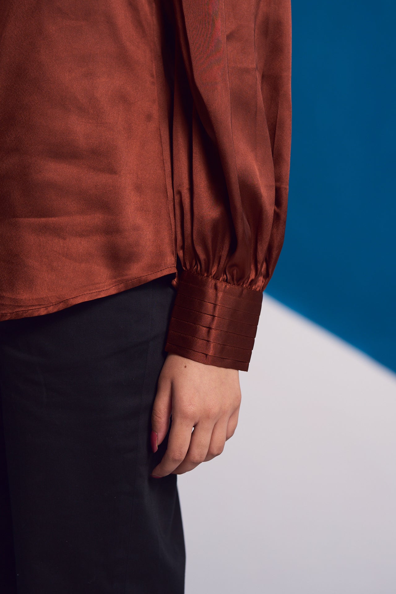 Auburn Luxe Satin Shirt