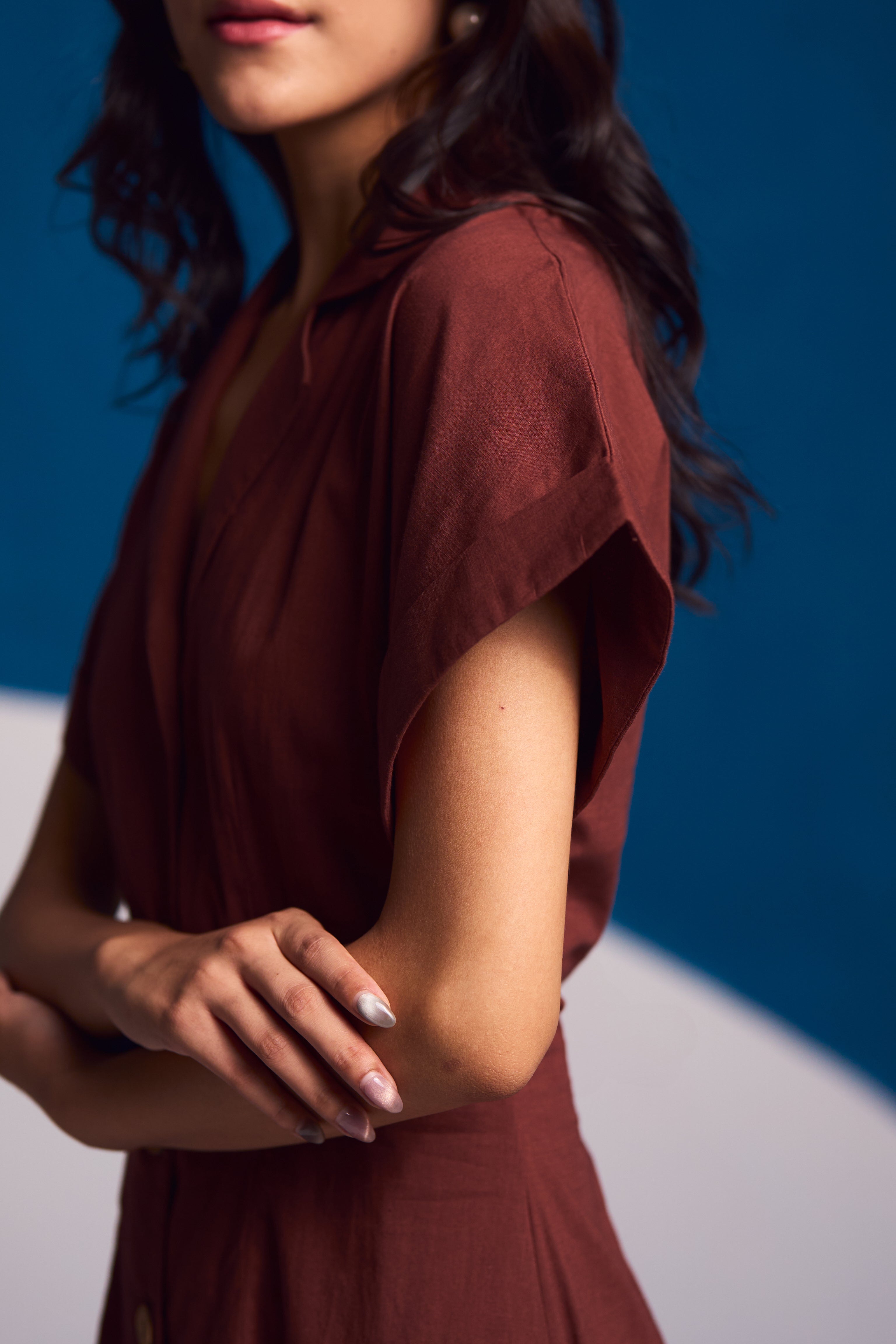 Malibu Mocha Linen Dress