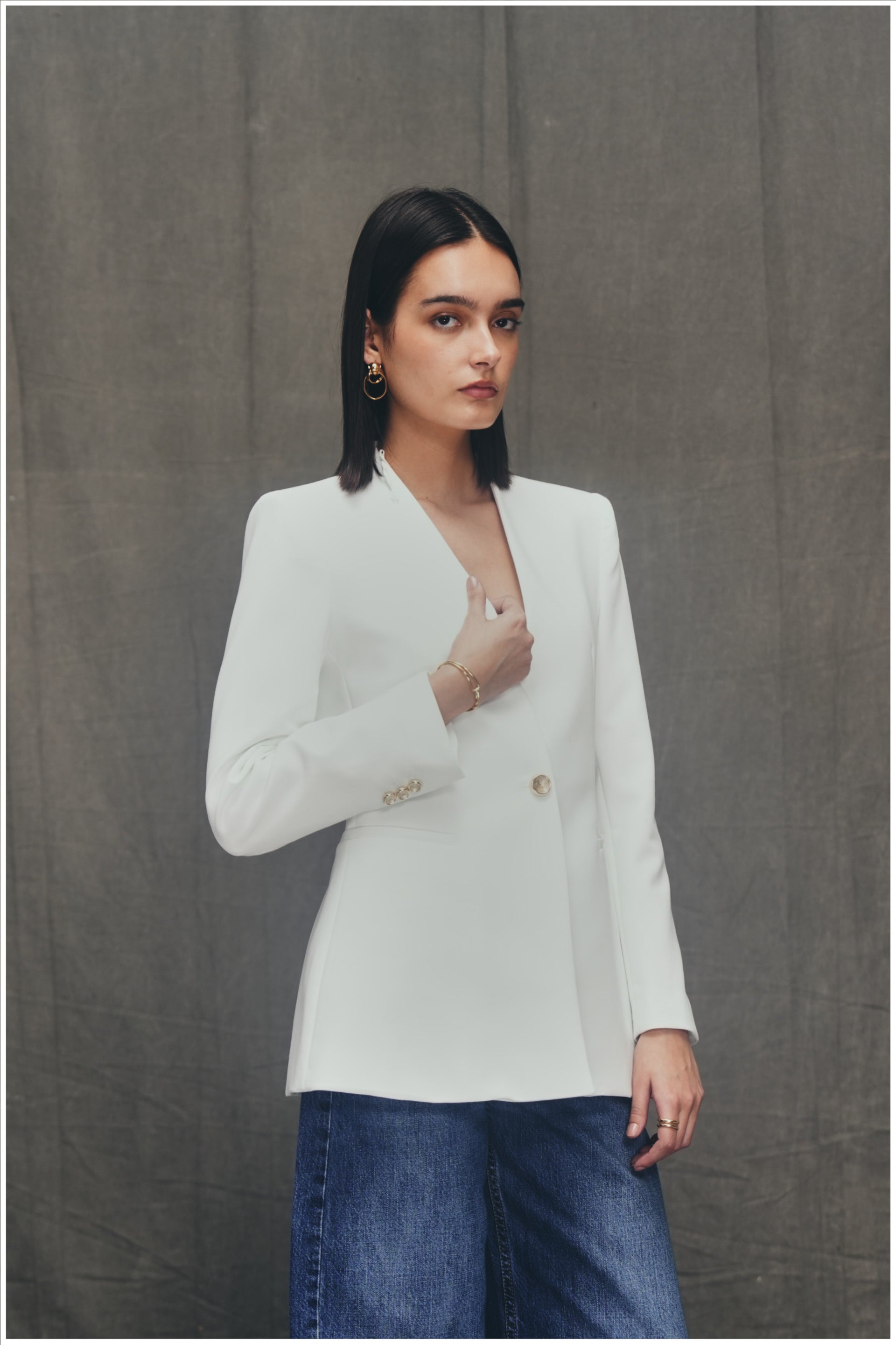 The Power White Blazer