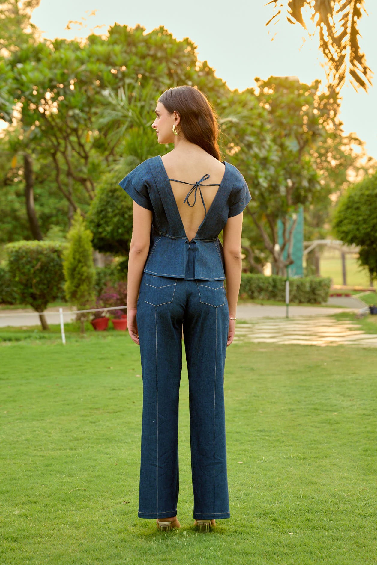 Blue Belle Peplum Co-Ord