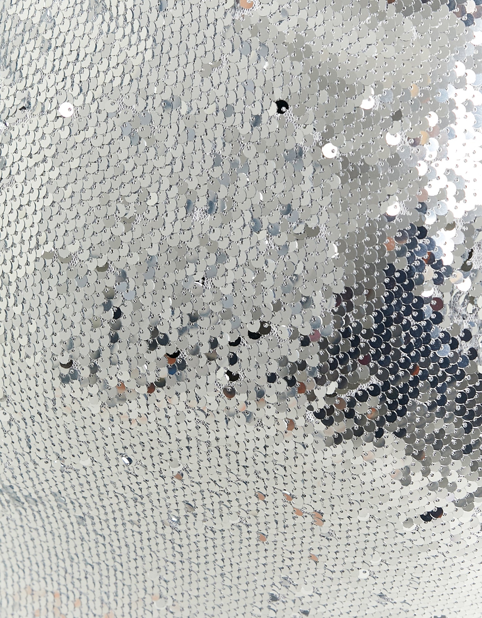 Silver Sequin Skirt
