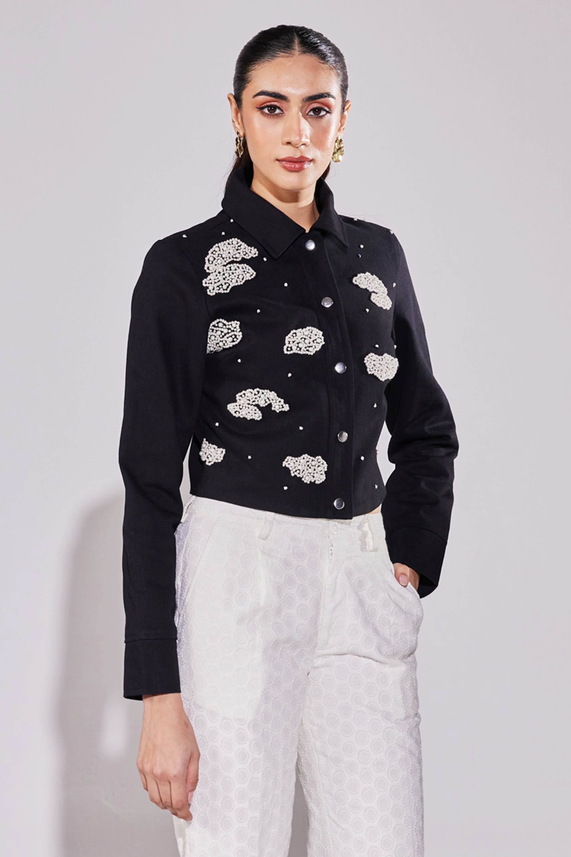 Hand Embroidered Celestial Dreams Jacket