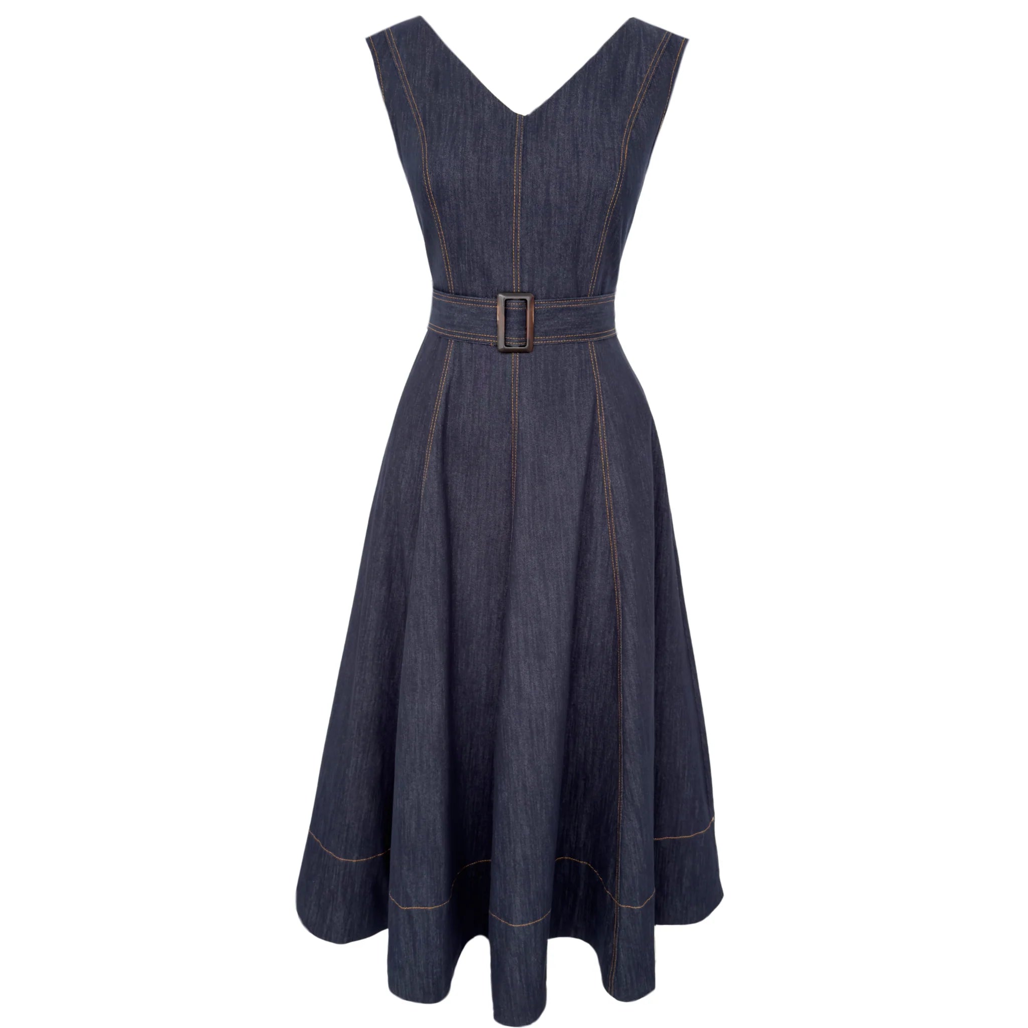 Denim Poise Midi Dress