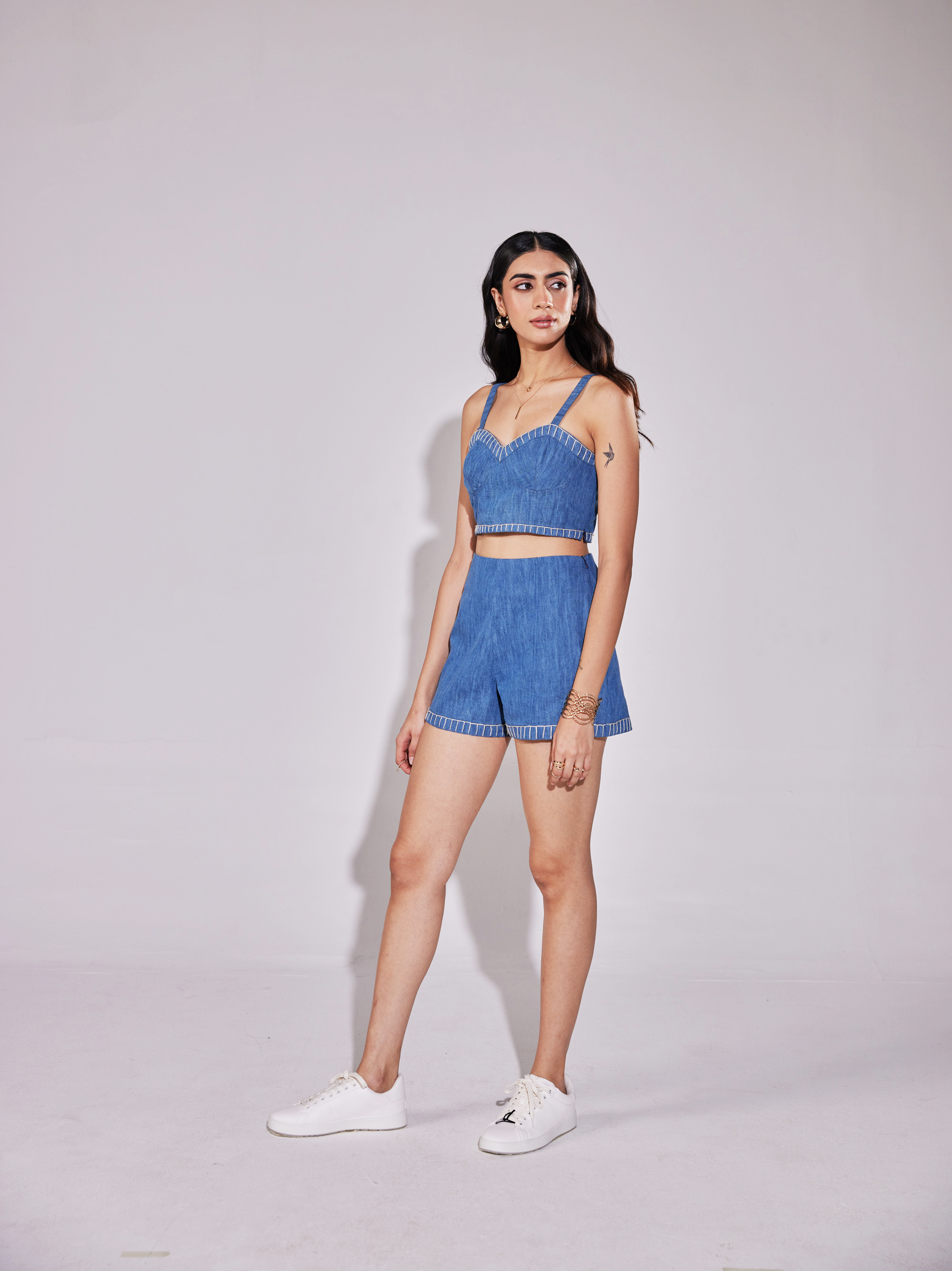 Denim Stitched Muse Set
