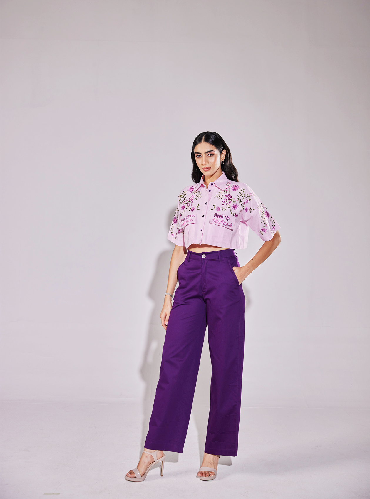 Embroidered Floral Shirt