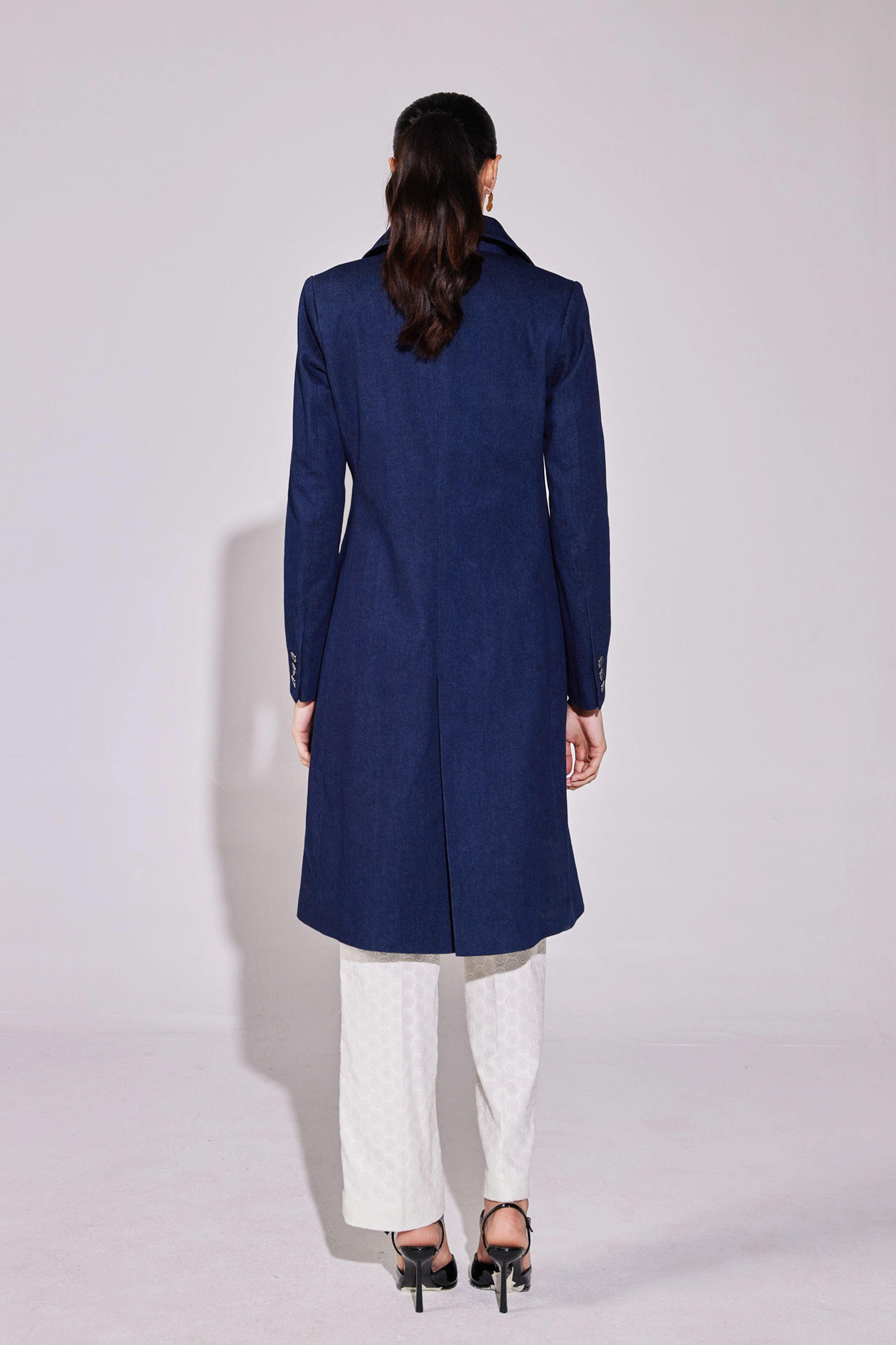 Timeless Denim Overcoat