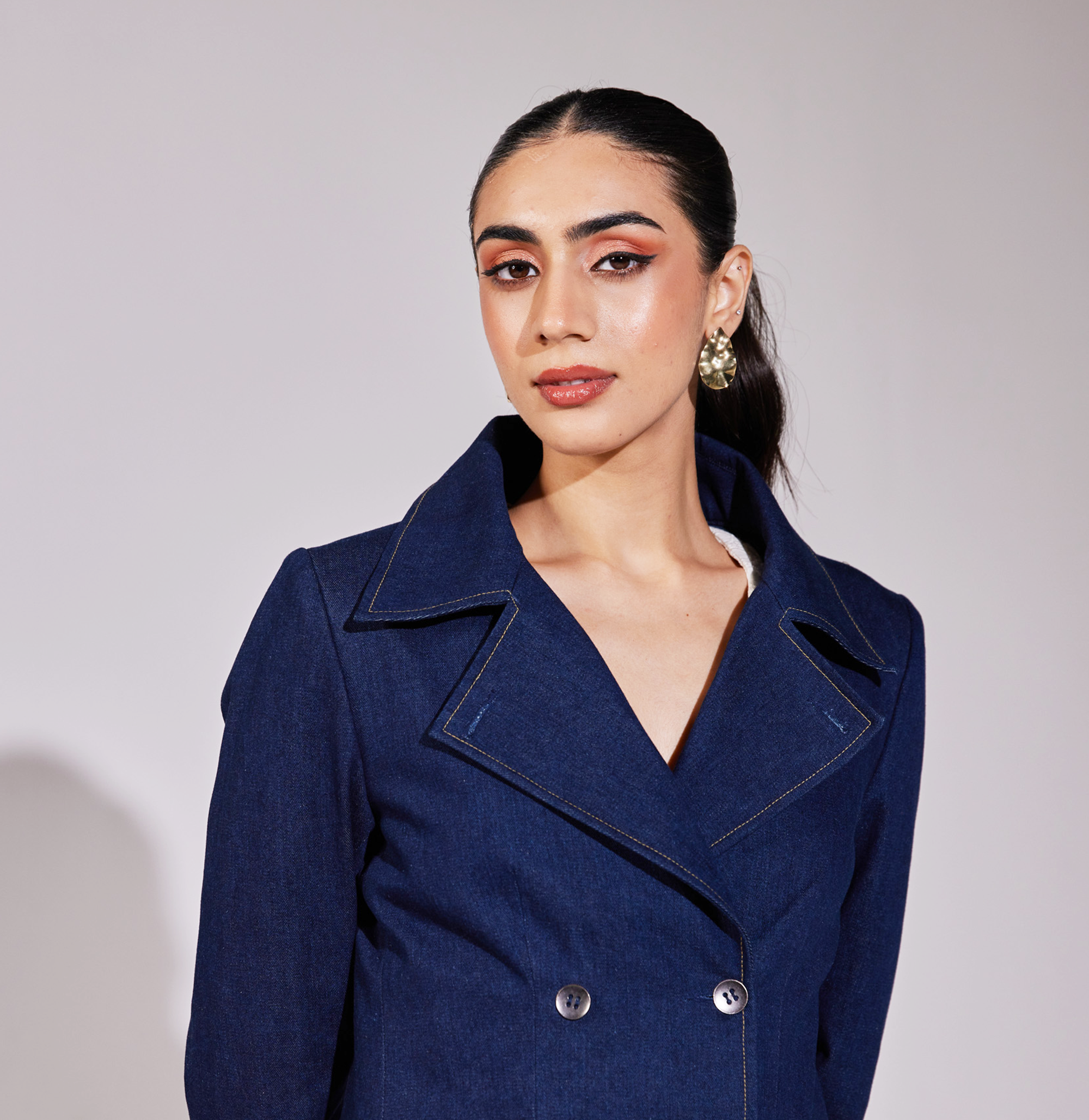 Timeless Denim Overcoat