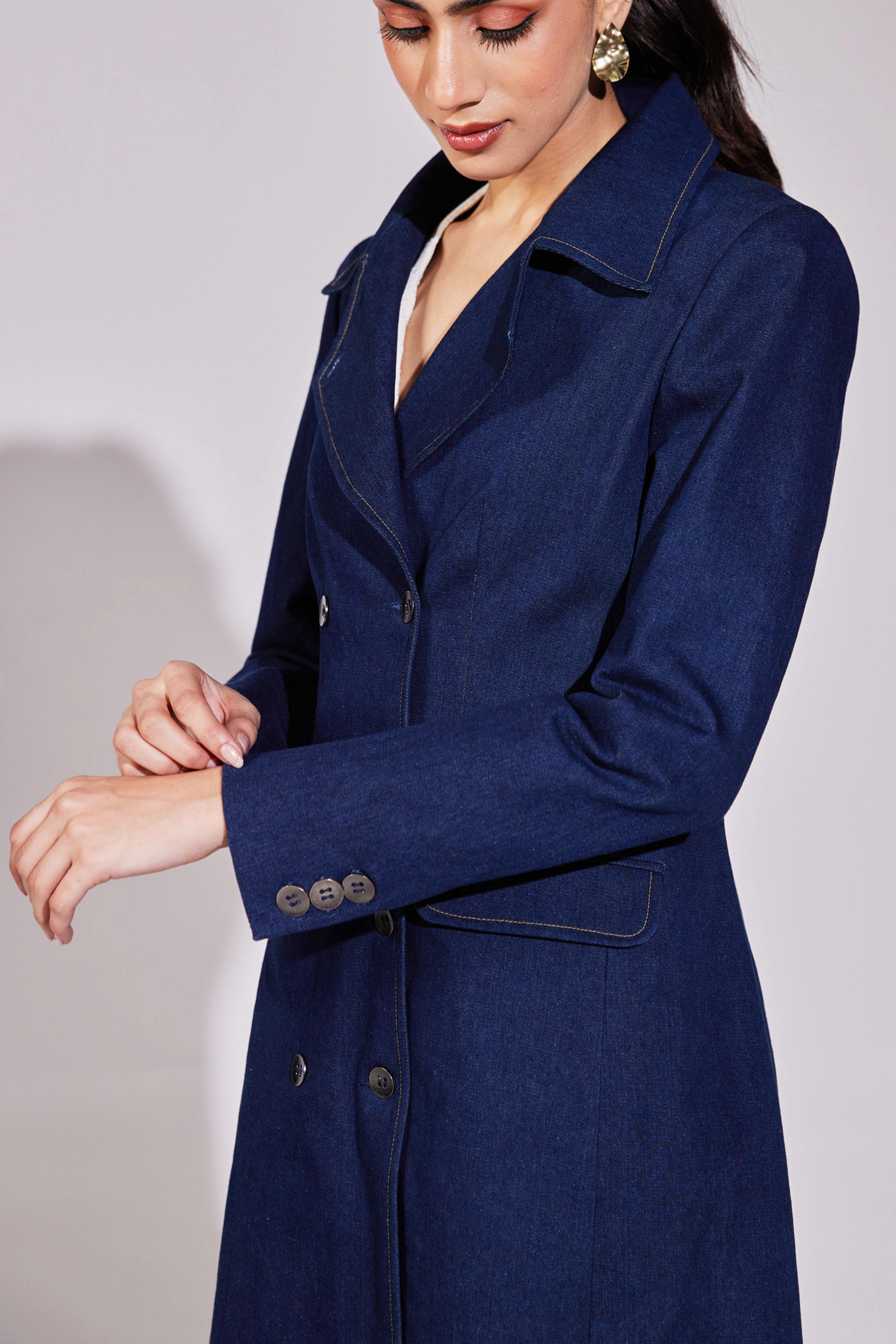 Timeless Denim Overcoat