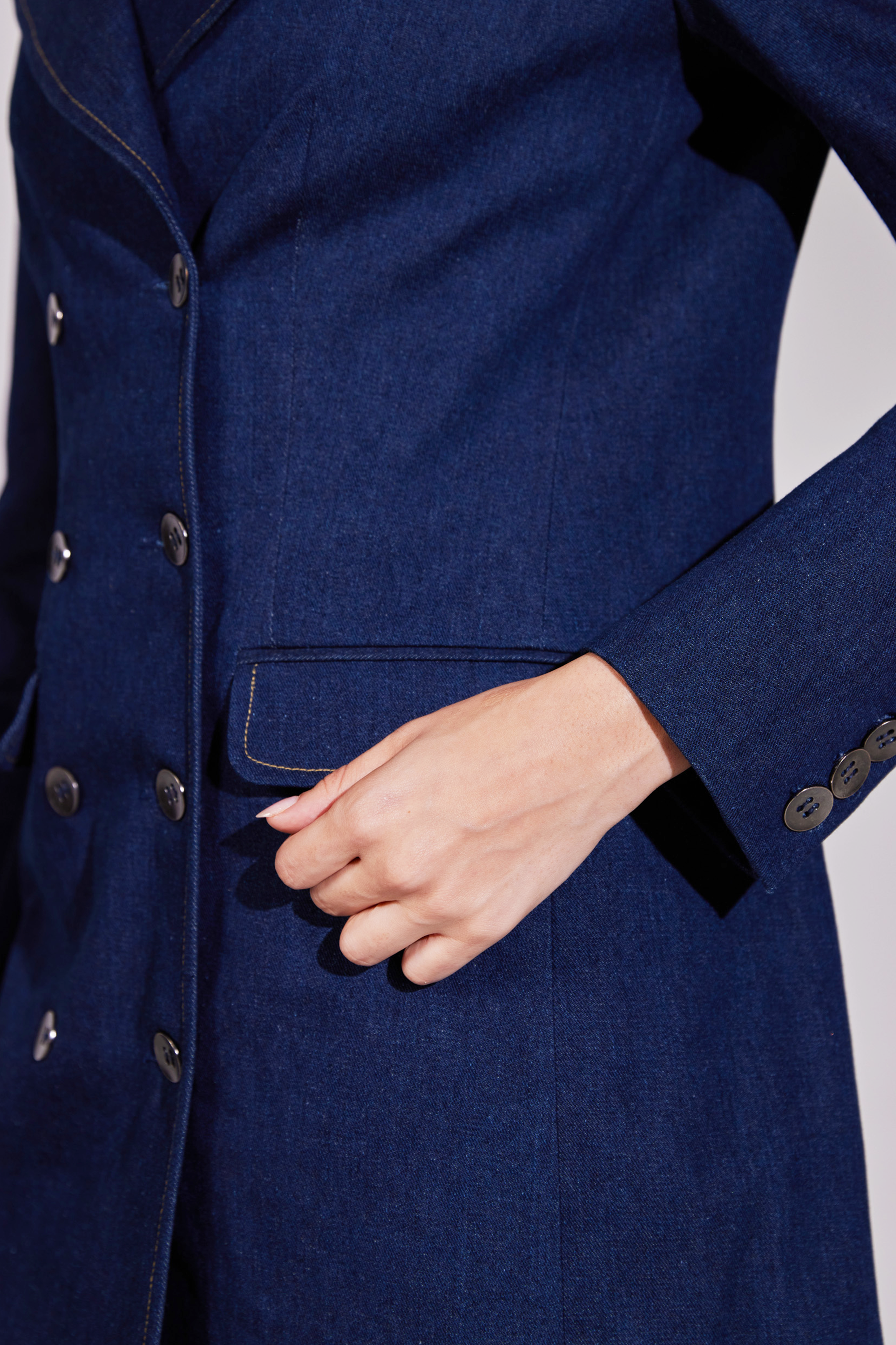 Timeless Denim Overcoat