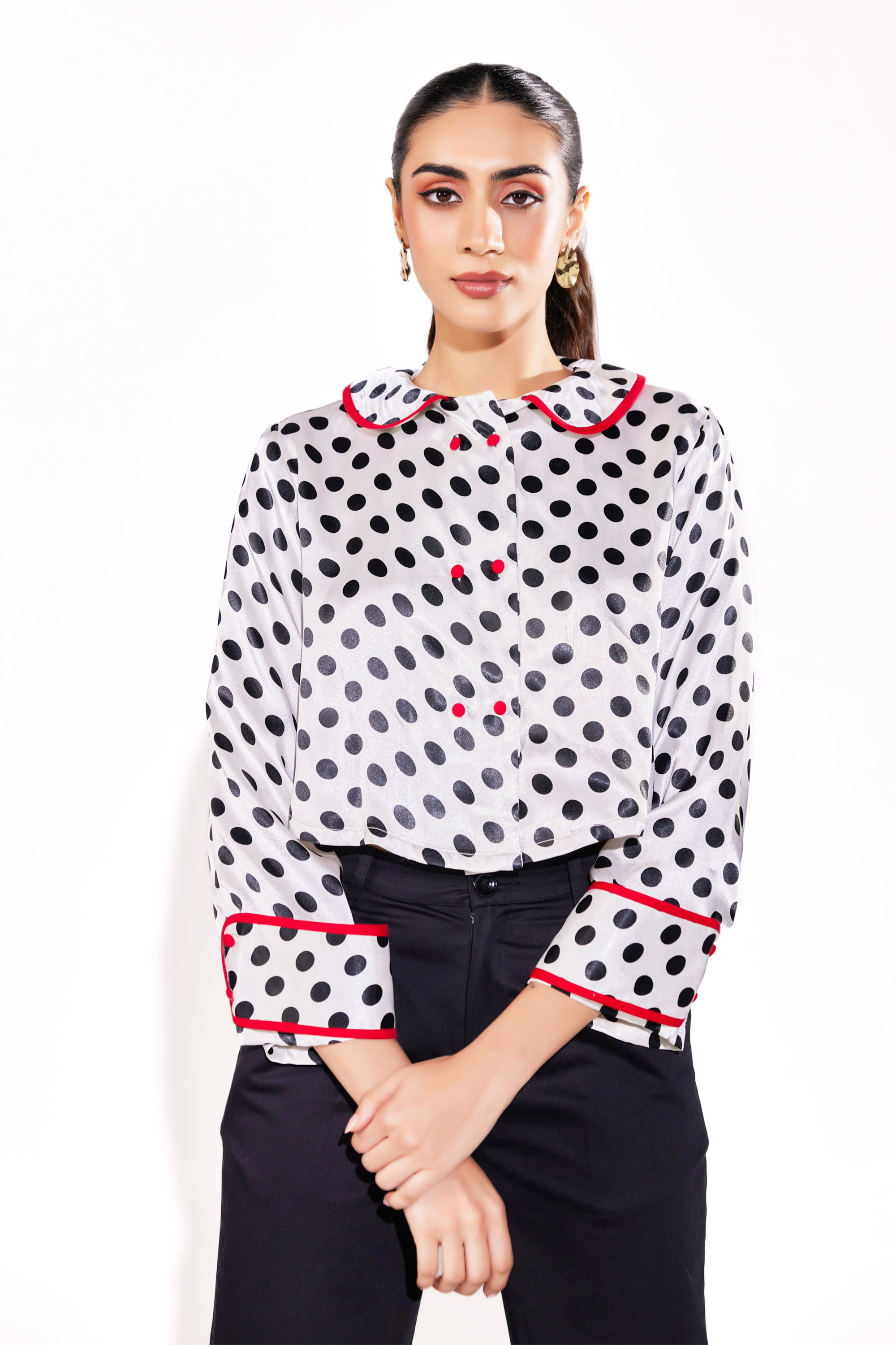 Scarlet Dots Top