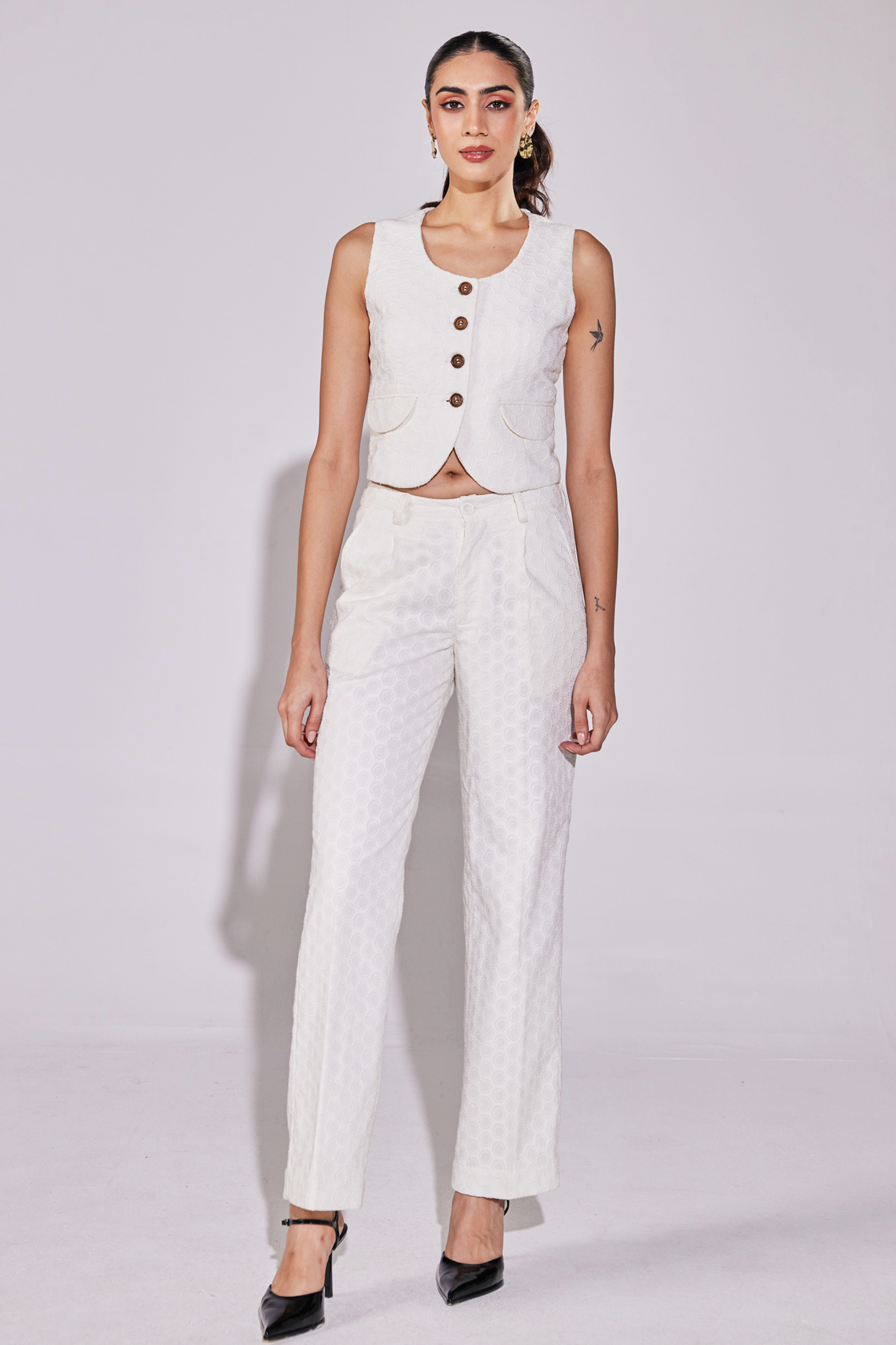 Ethereal White Coord Set