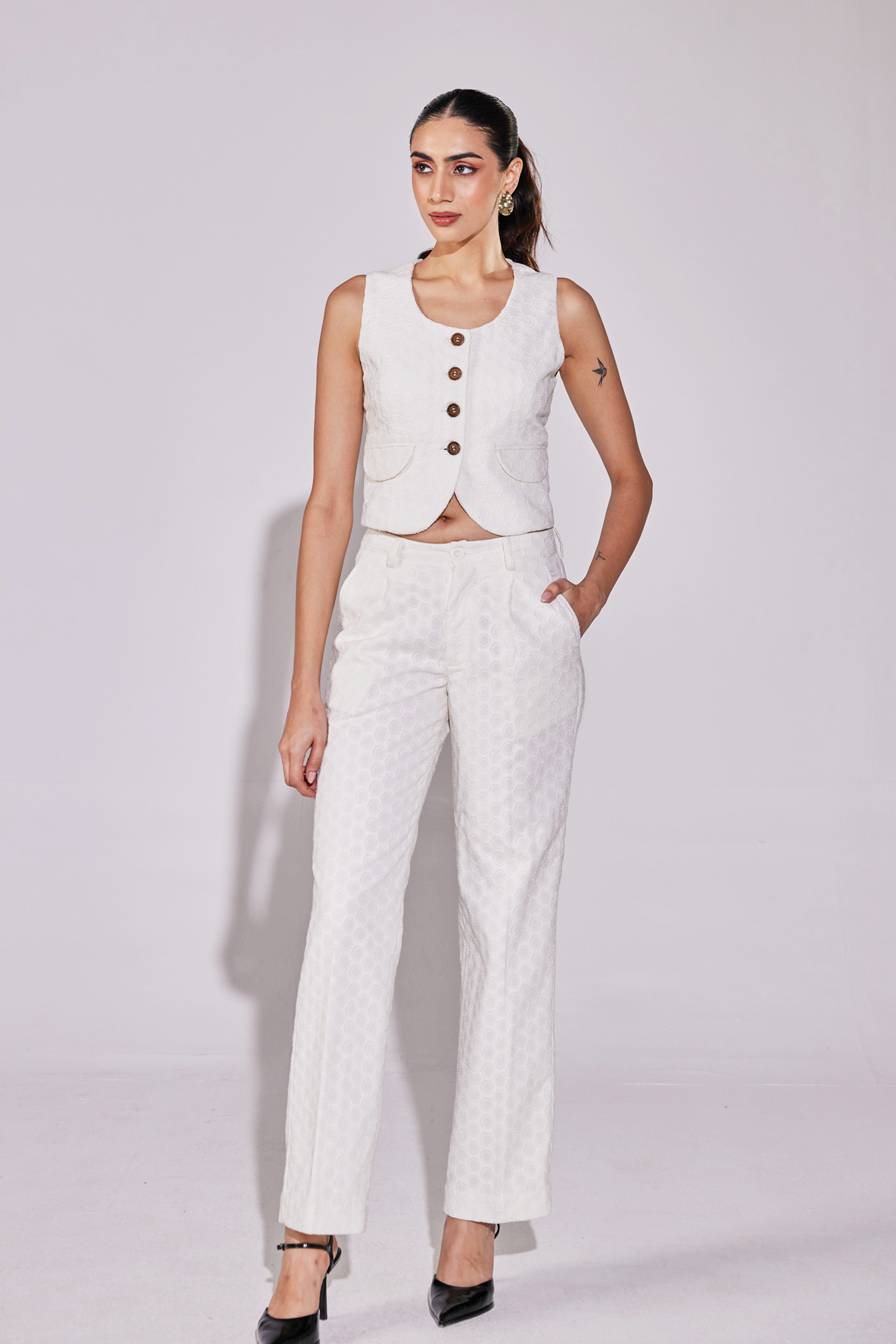 Ethereal White Coord Set
