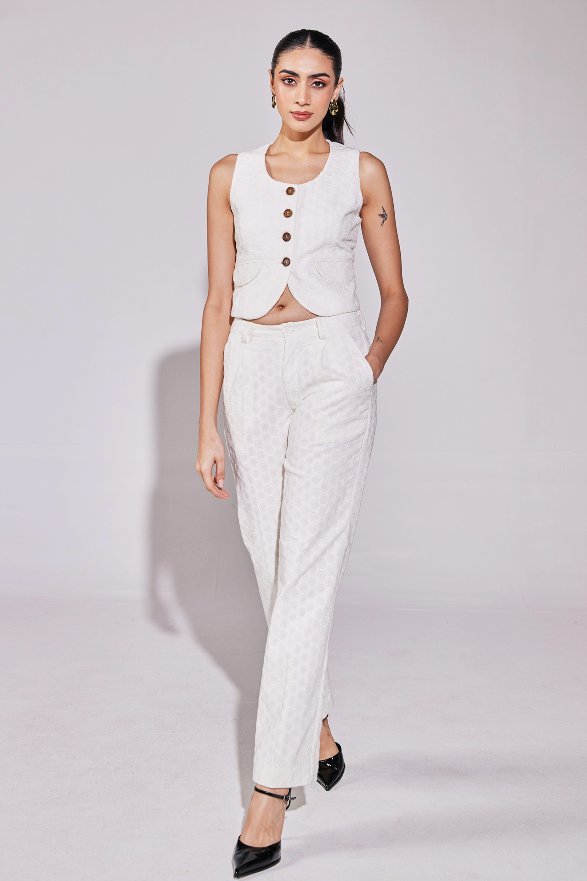 Ethereal White Coord Set
