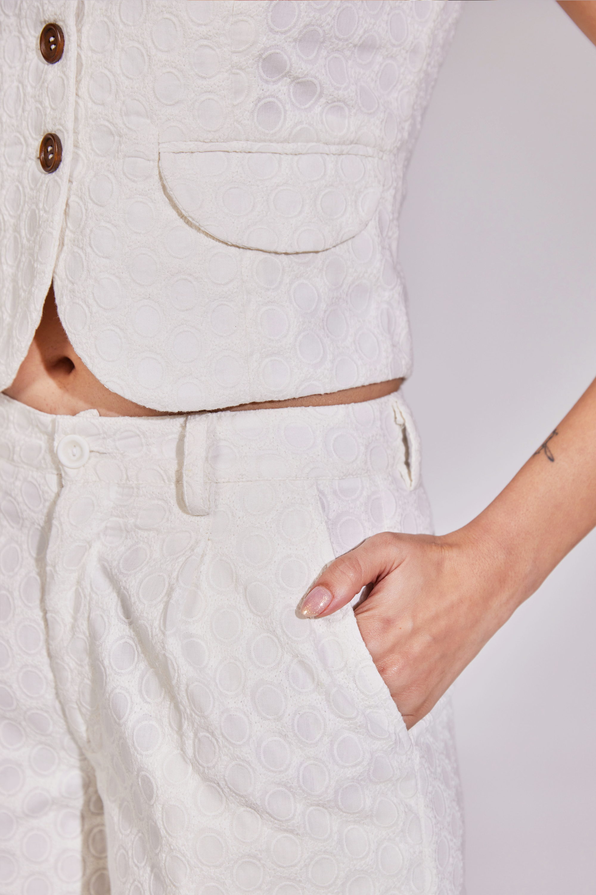 Ethereal White Coord Set