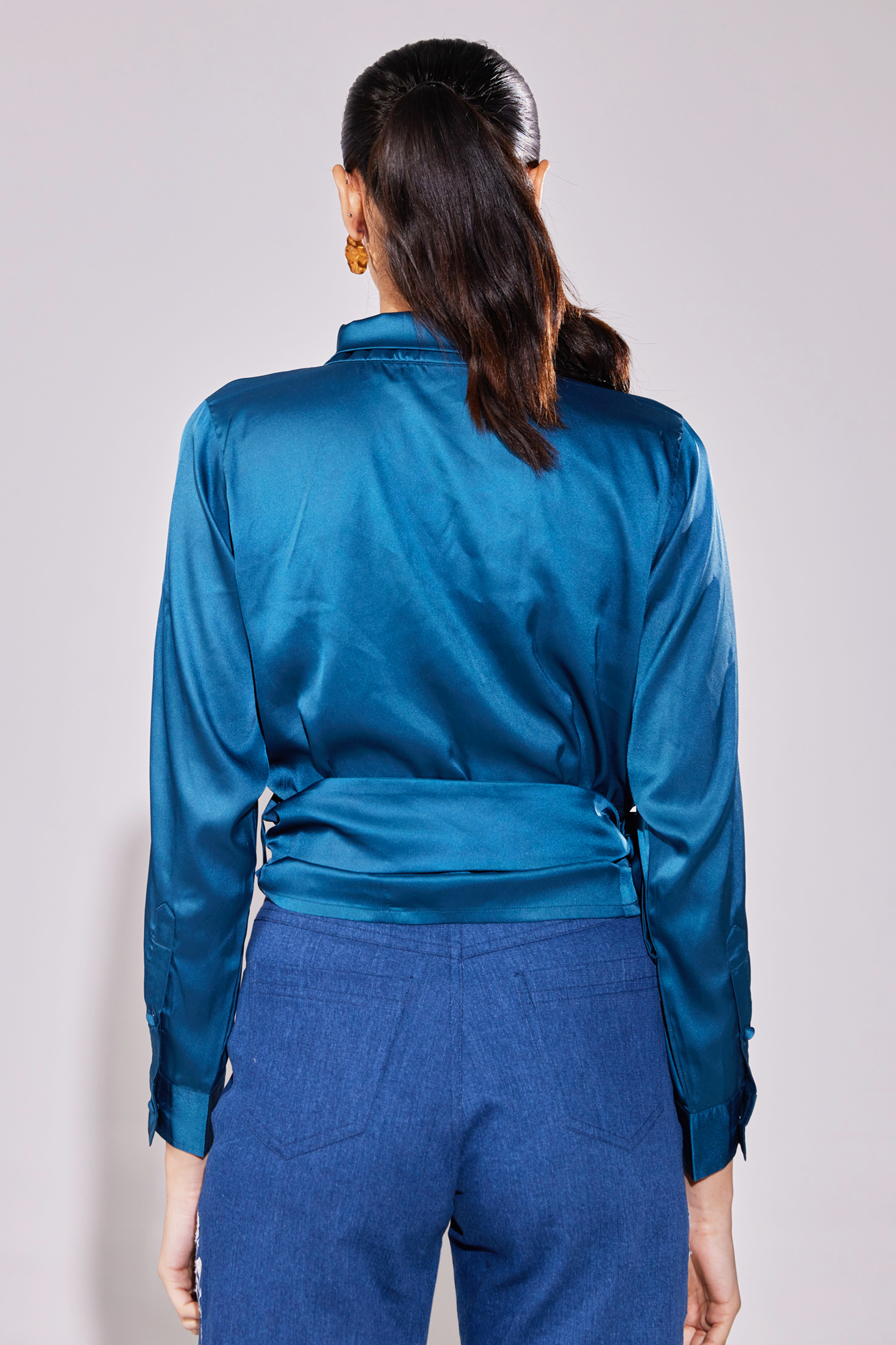 Twisted Wrap Around Shirt