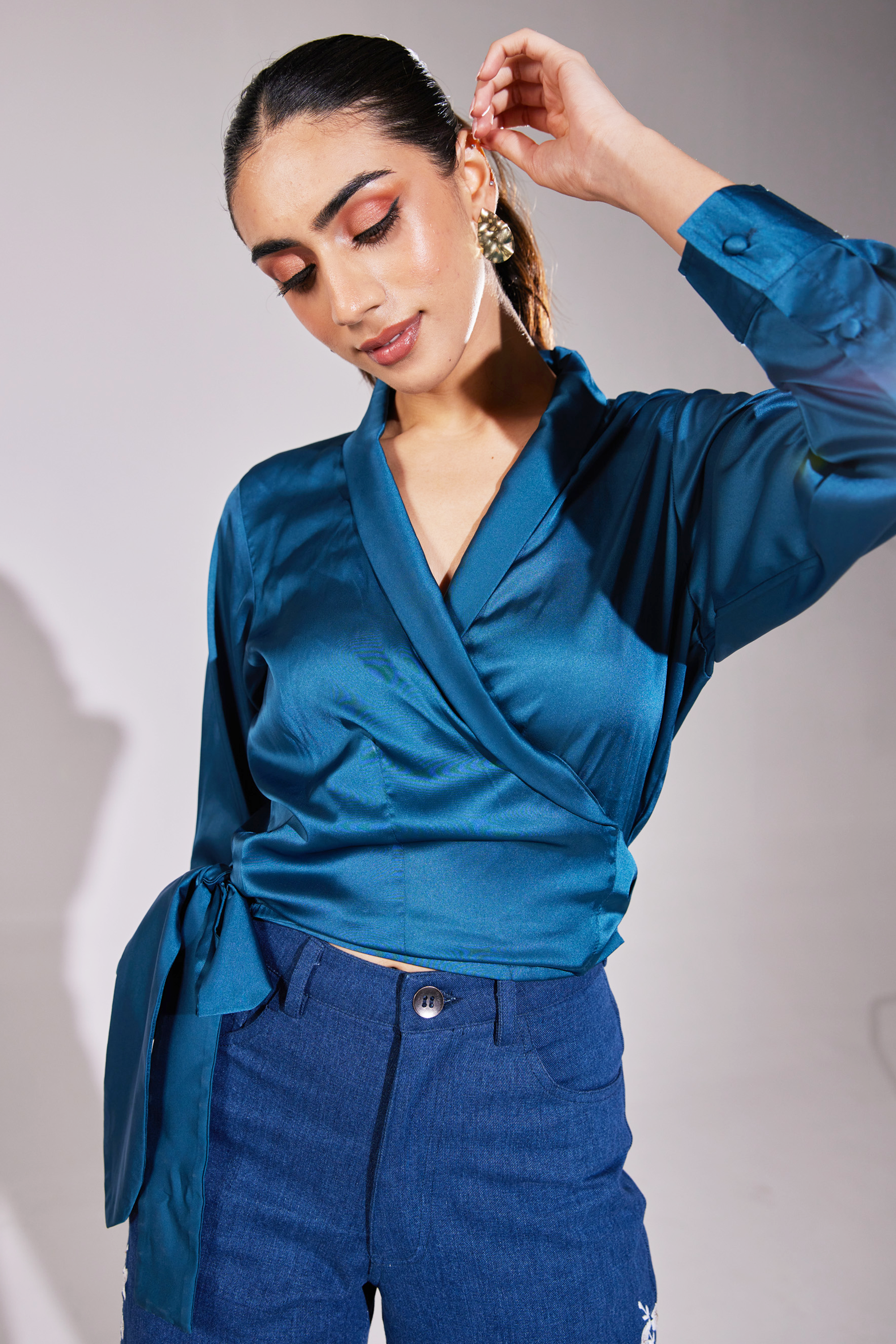 Twisted Wrap Around Shirt