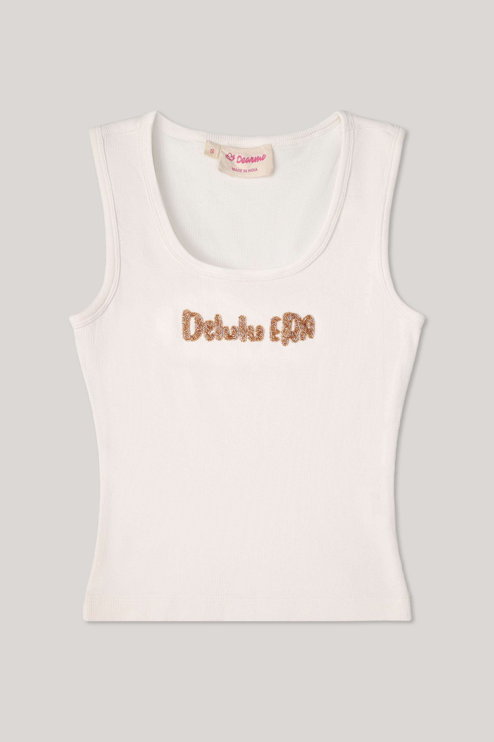 Delulu Era Beaded Tank Top