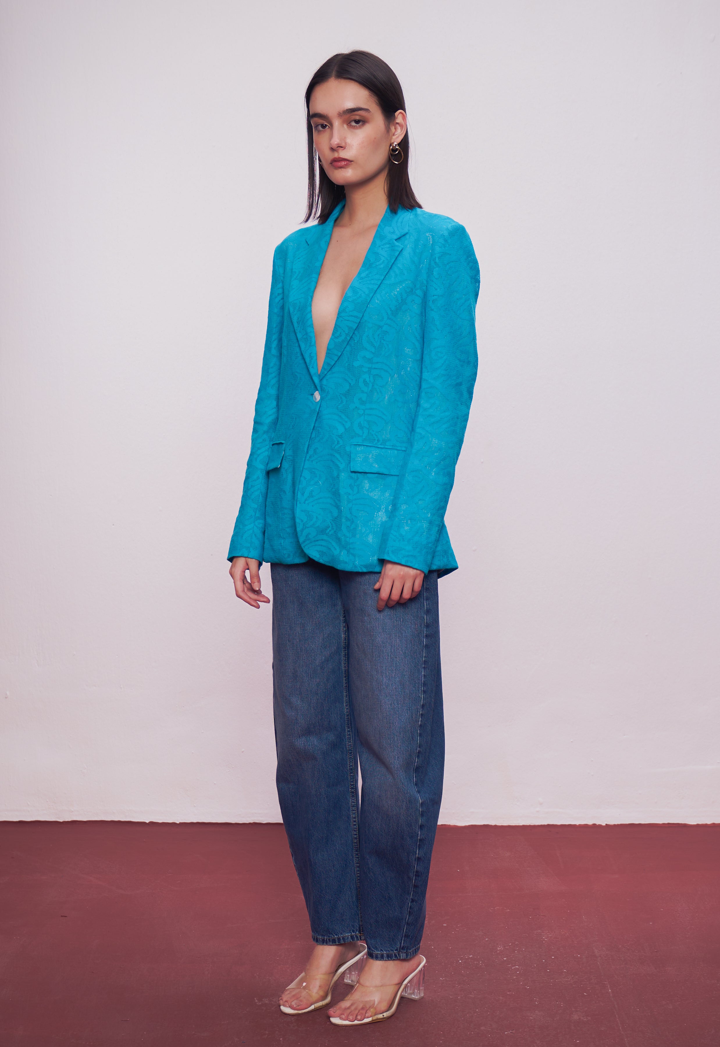 The Azure Grace Lace Blazer