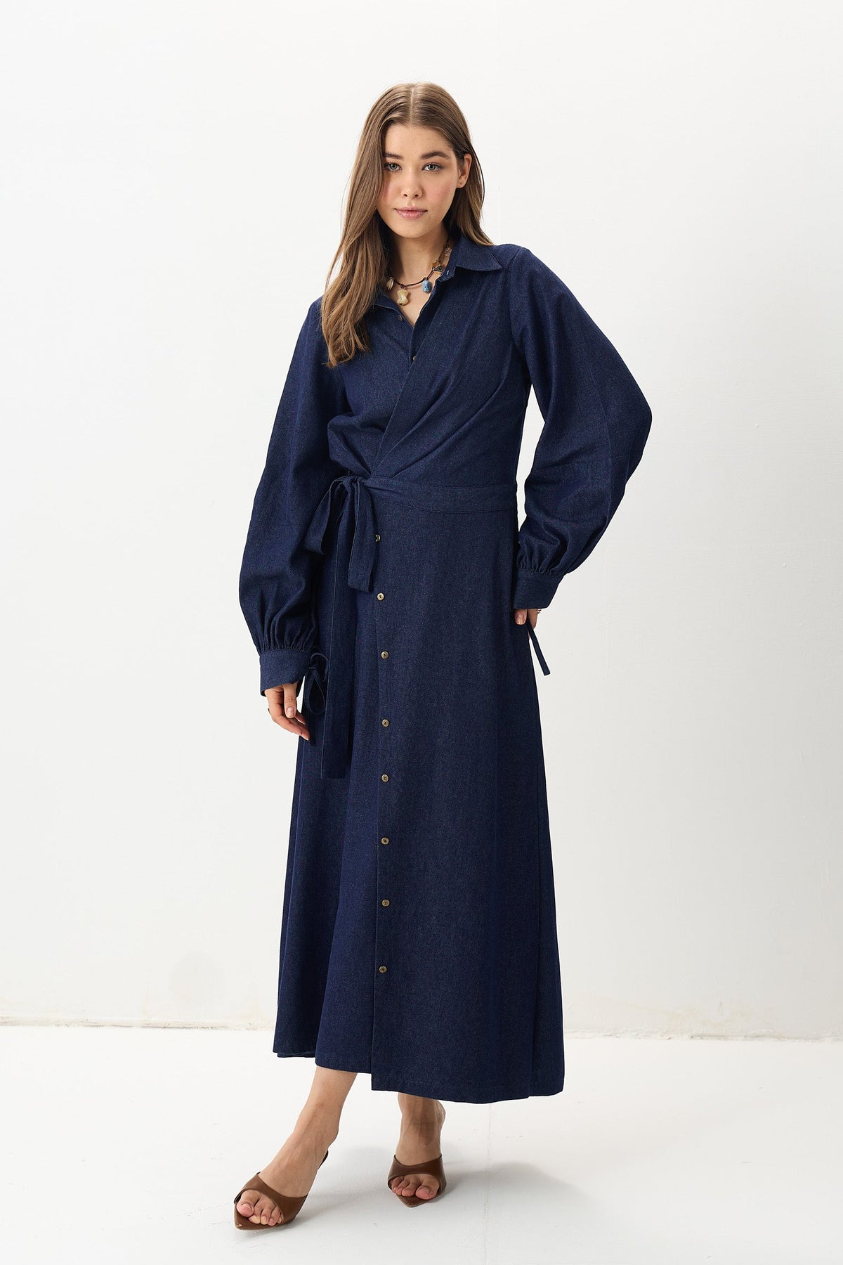The Denim Wrap Dress