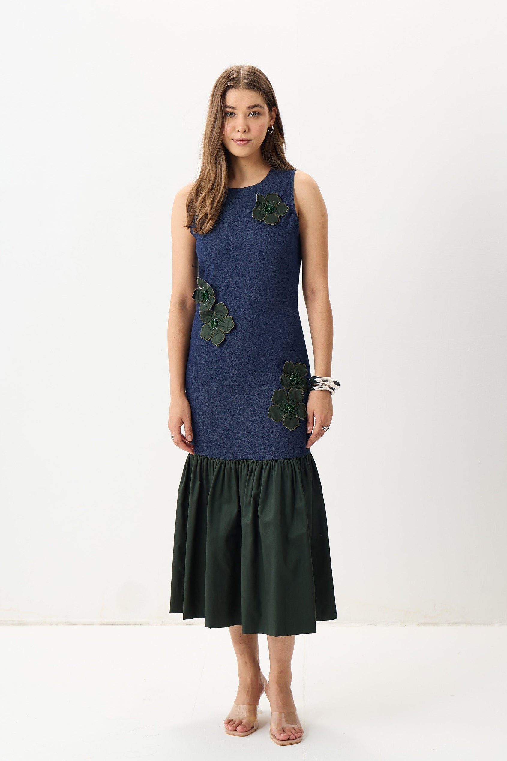 The Wildflower Denim Dress