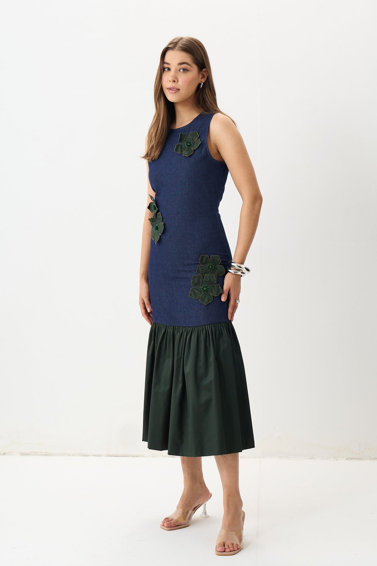 The Wildflower Denim Dress